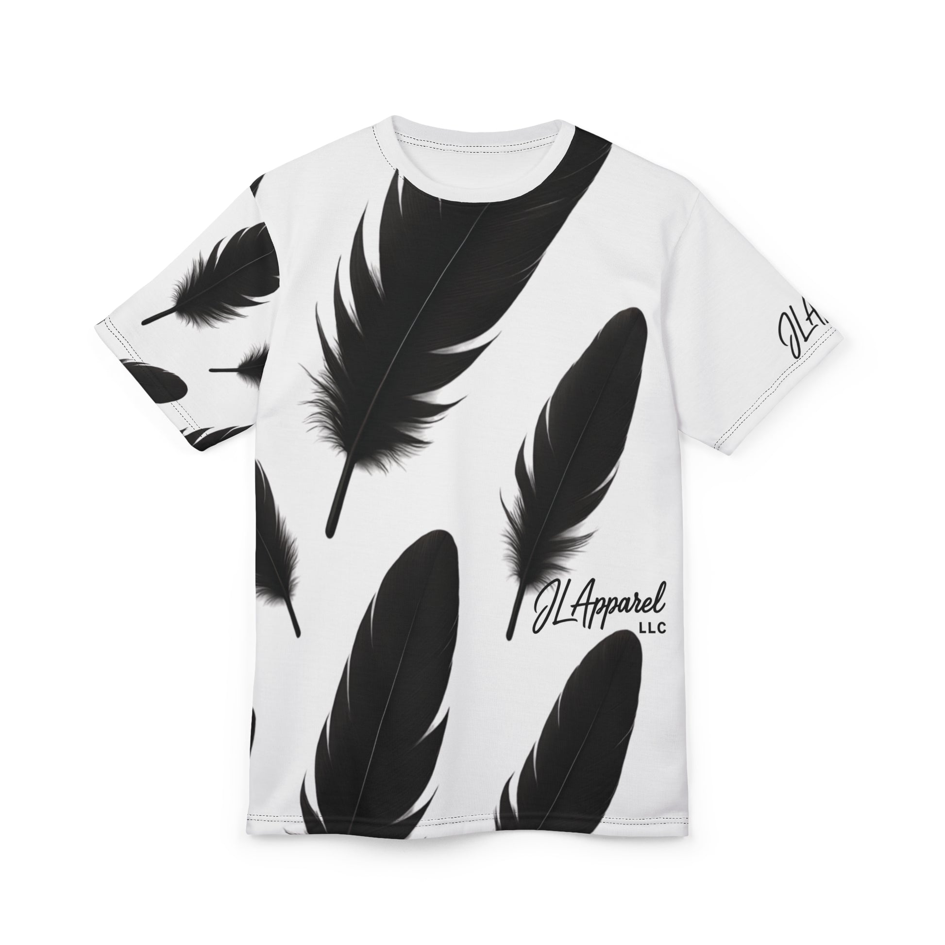 Black Feather Unisex Tee, Boho Style Shirt, Trendy Graphic T-Shirt, Casual Wear, Unique Gift Idea