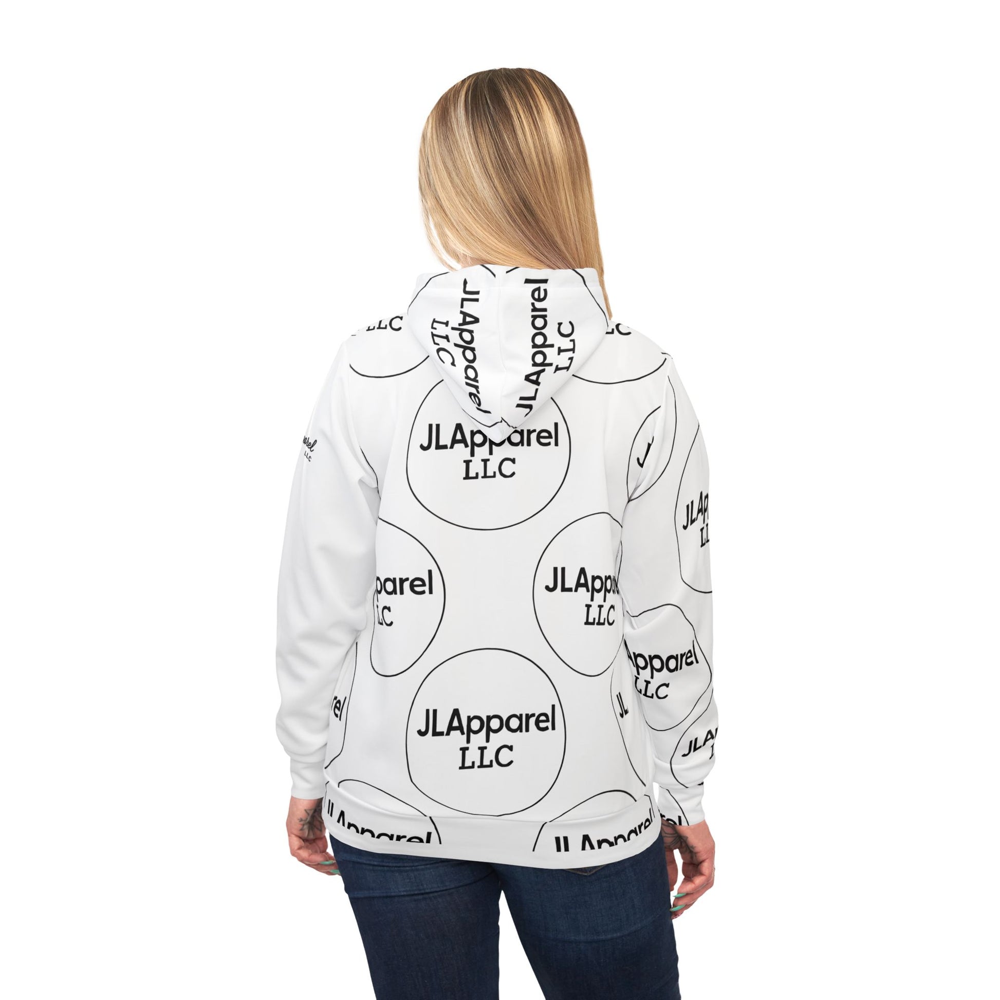 Athletic Hoodie with JLApparel Logo, Trendy Sportswear, Casual Outfit, Gift for Fitness Enthusiasts, Unisex Activewear