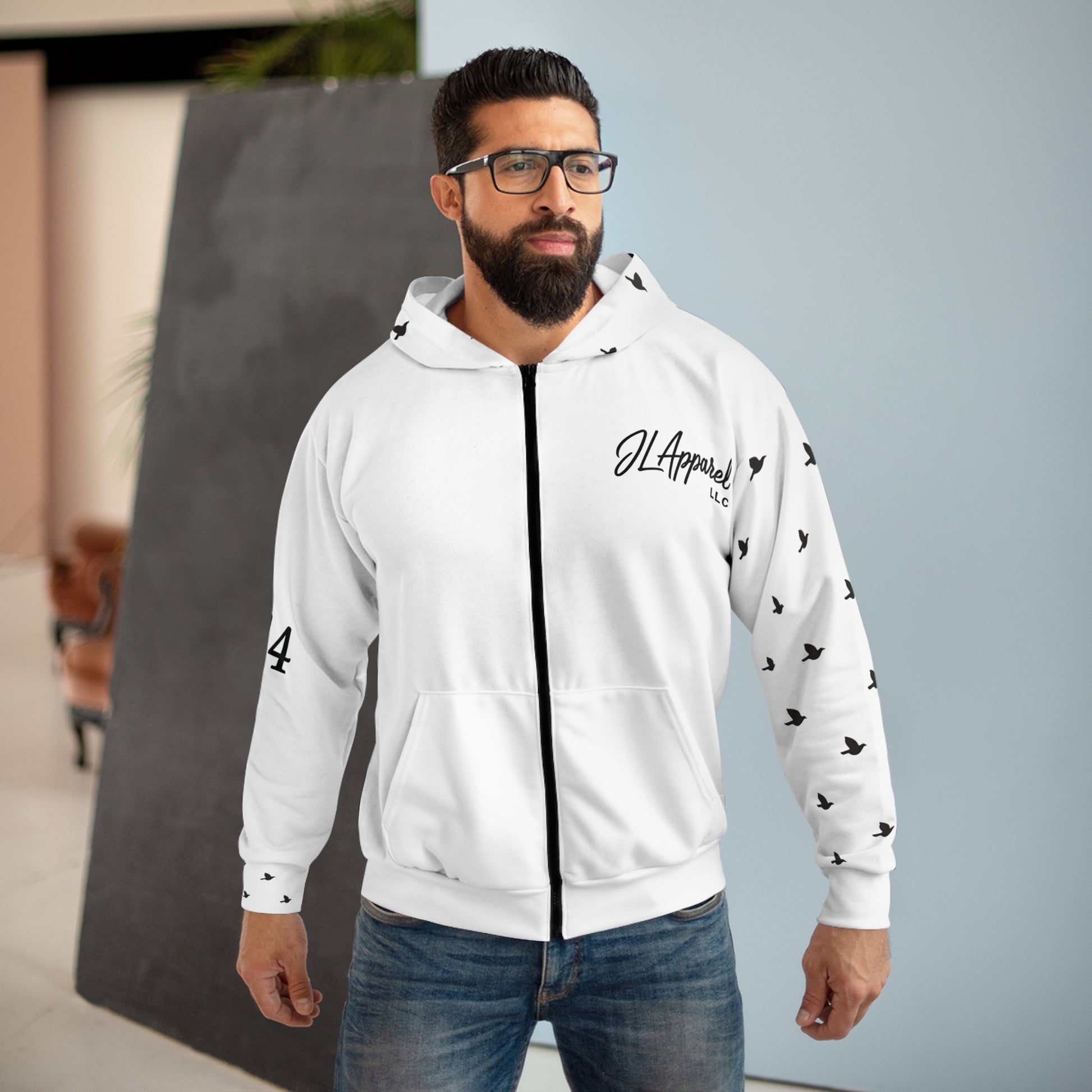 Bold Statement Zip Hoodie for Self-Expression, Unisex Jacket, Casual Wear, Gift for Friends, Inspirational Apparel