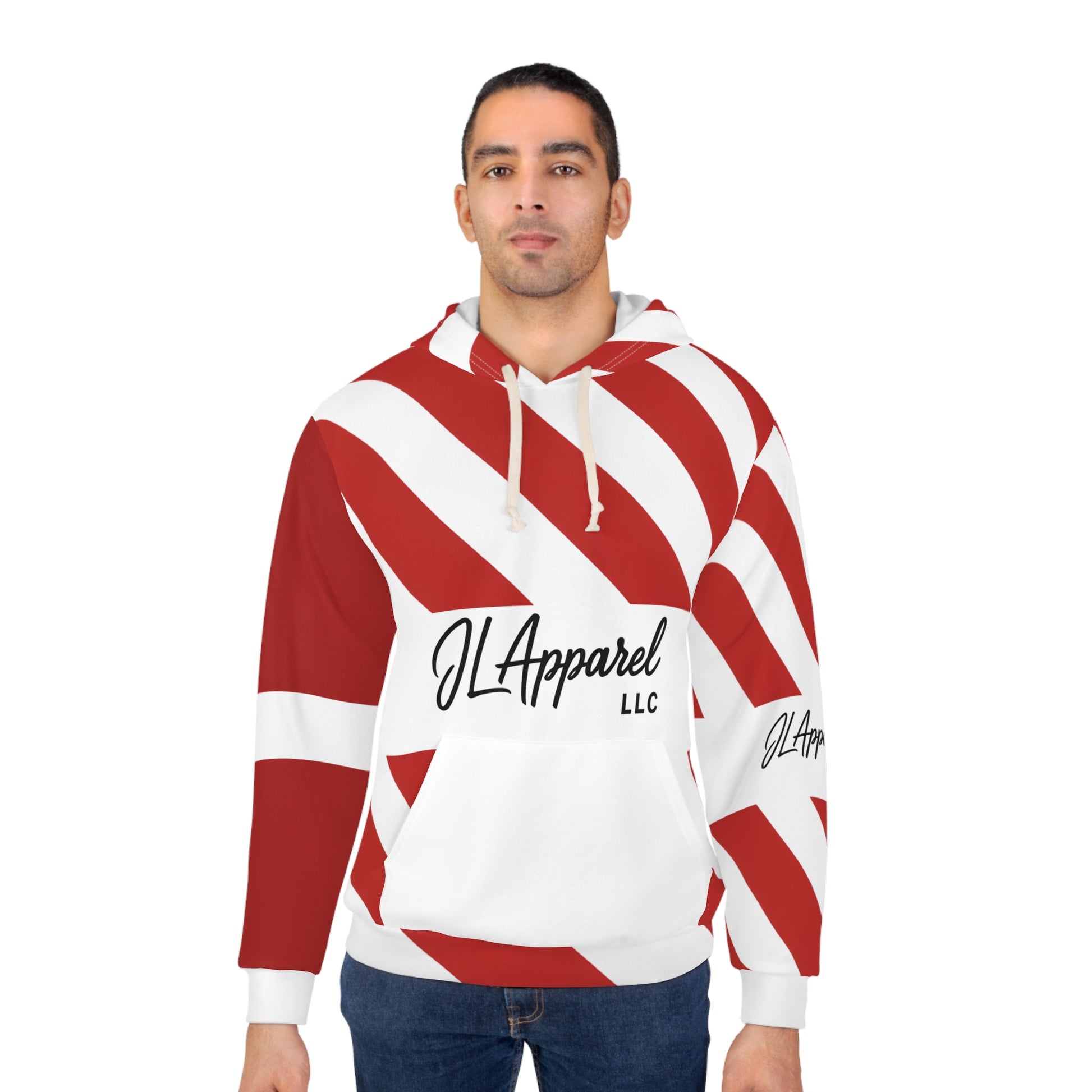 Bold Striped Unisex Pullover Hoodie, Trendy Fashion, Streetwear, Comfortable Layering, Gift for Him/Her, Stylish Winter Wear, Casual Outfit