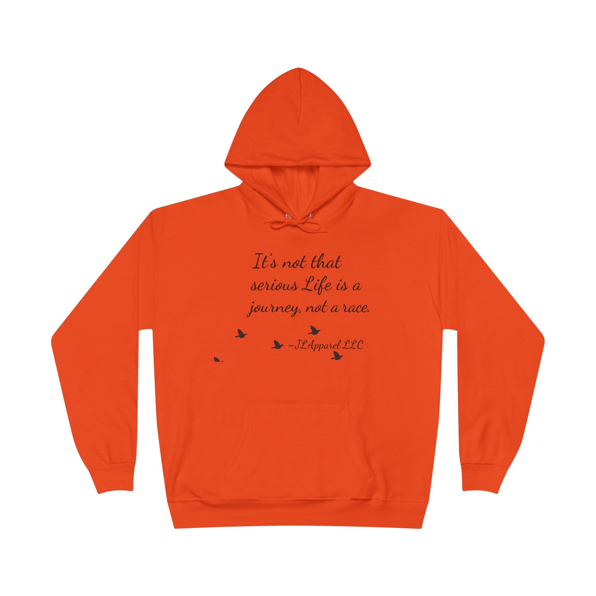 Inspirational Unisex Hoodie, Eco-Friendly Pullover, Cozy Journey Sweatshirt, Perfect Gift for Motivation, Casual Wear