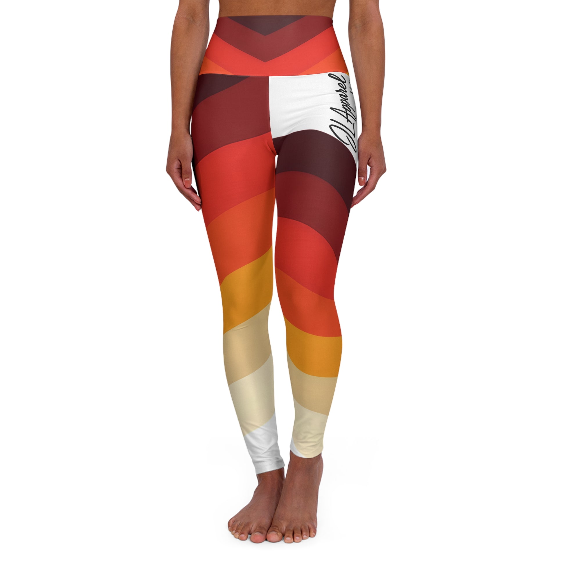 Bold Horizon High Waisted Yoga Leggings | Comfortable Fitness Leggings for Yoga, Workout, Athleisure, Gift for Her, Activewear