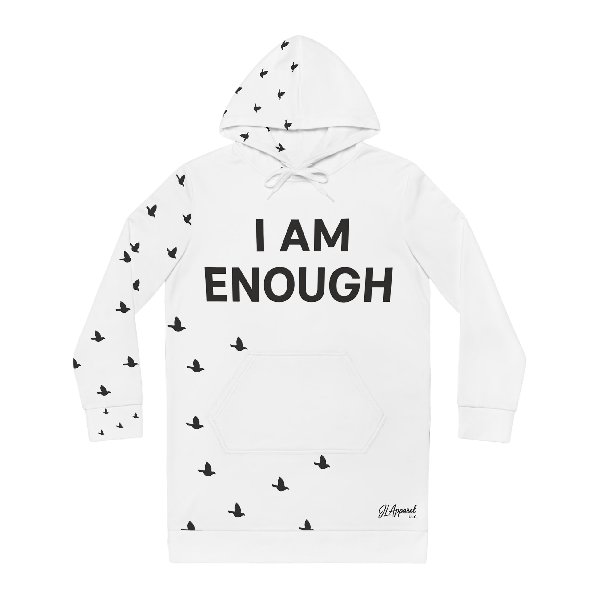 Empowering Women's Hoodie Dress, Inspirational Clothing, Casual Dress, Stylish Loungewear, Gift for Her