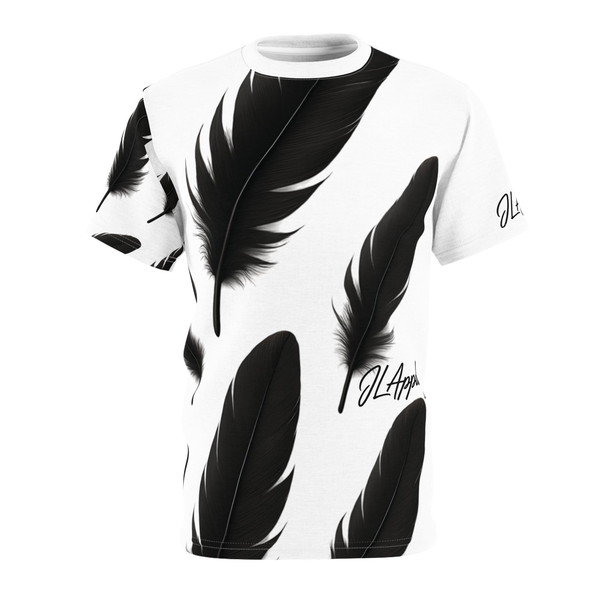 Black Feather Unisex Tee, Boho Style Shirt, Trendy Graphic T-Shirt, Casual Wear, Unique Gift Idea
