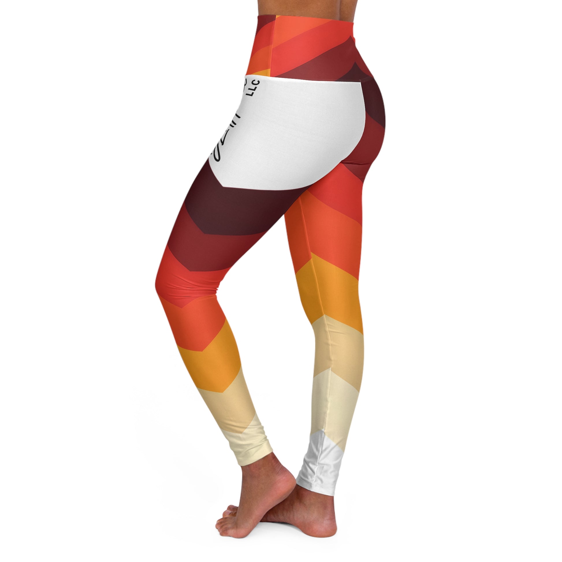 Bold Horizon High Waisted Yoga Leggings | Comfortable Fitness Leggings for Yoga, Workout, Athleisure, Gift for Her, Activewear