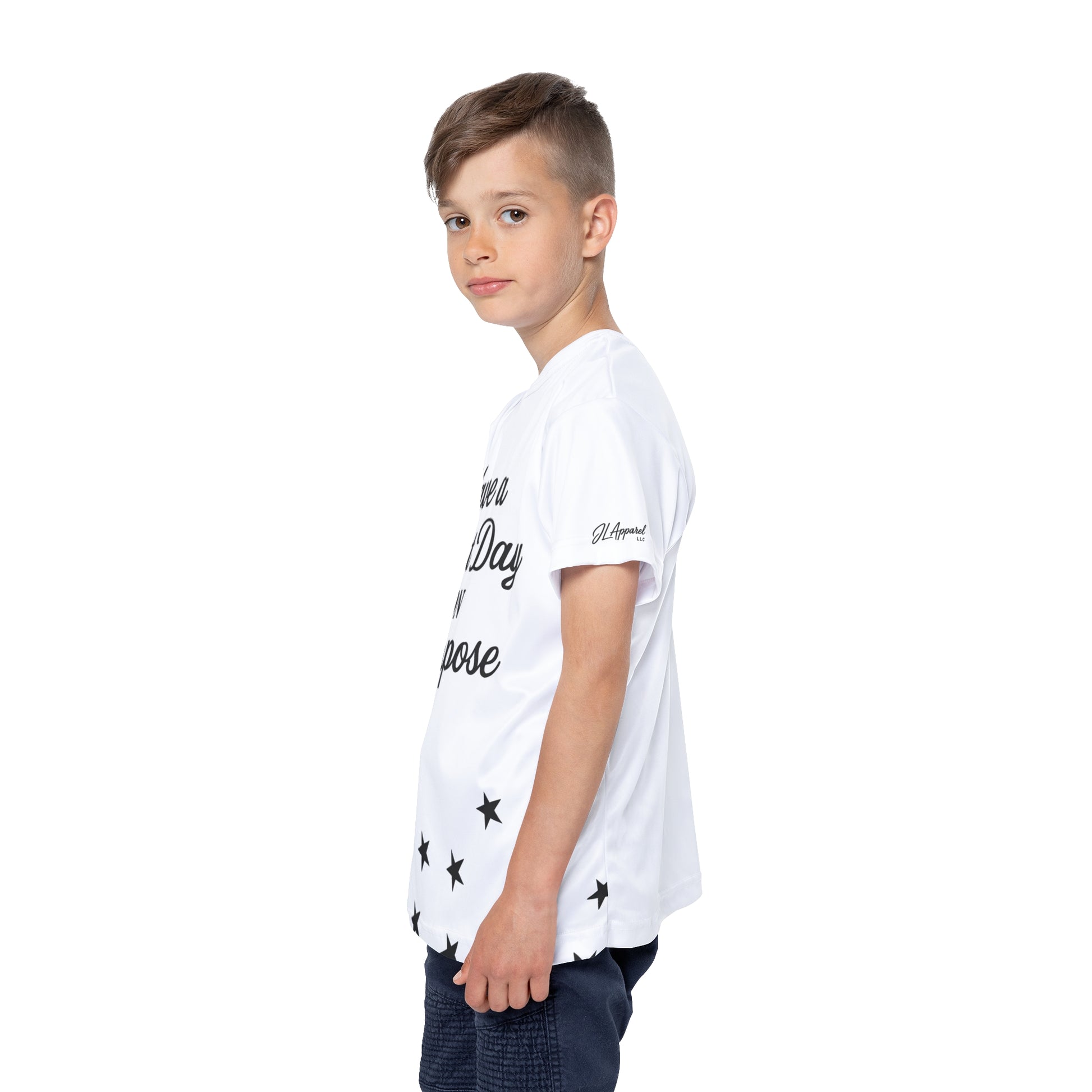 Kids Sports Jersey - Motivational Youth Athletic T-shirt, Perfect for Sports Events, Birthday Gifts, Team Activities, Everyday Wear