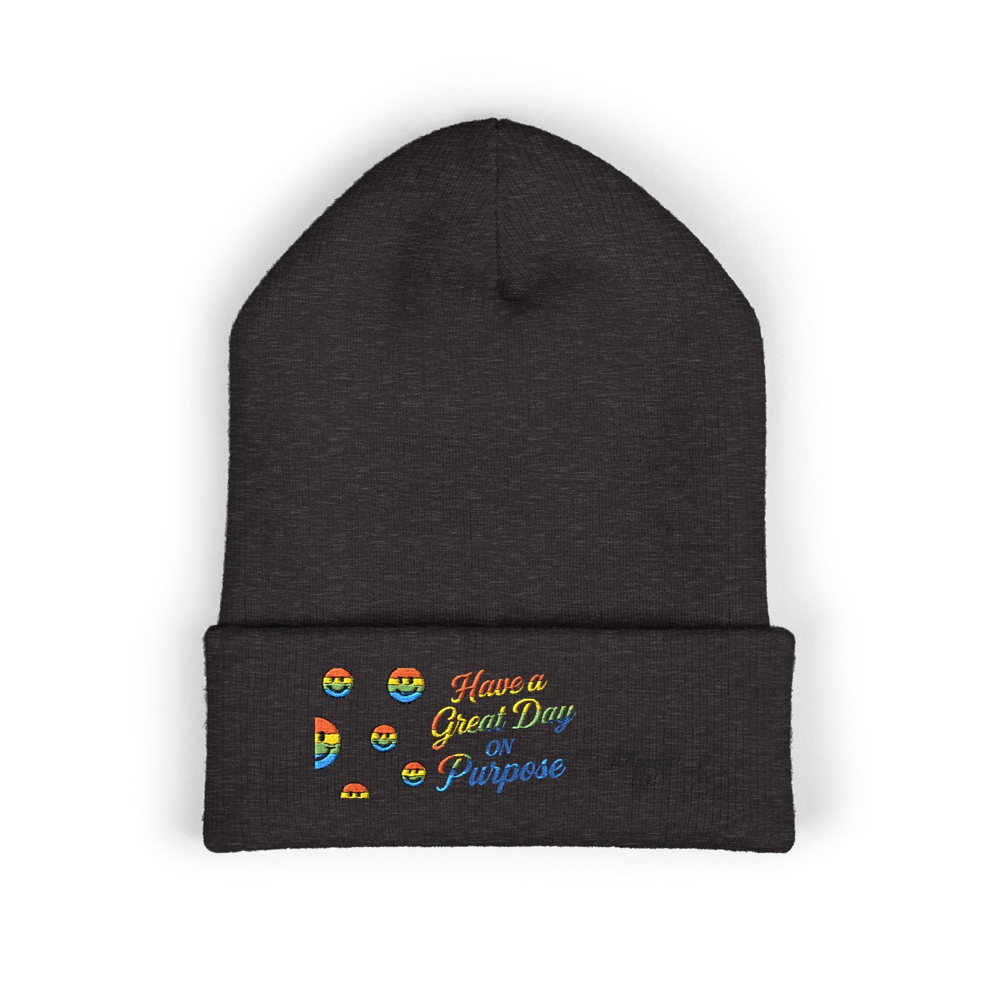 Colorful Embroidered Beanie | Cozy Gift, Winter Accessory, Positive Vibes, Casual Style, Unisex Headwear