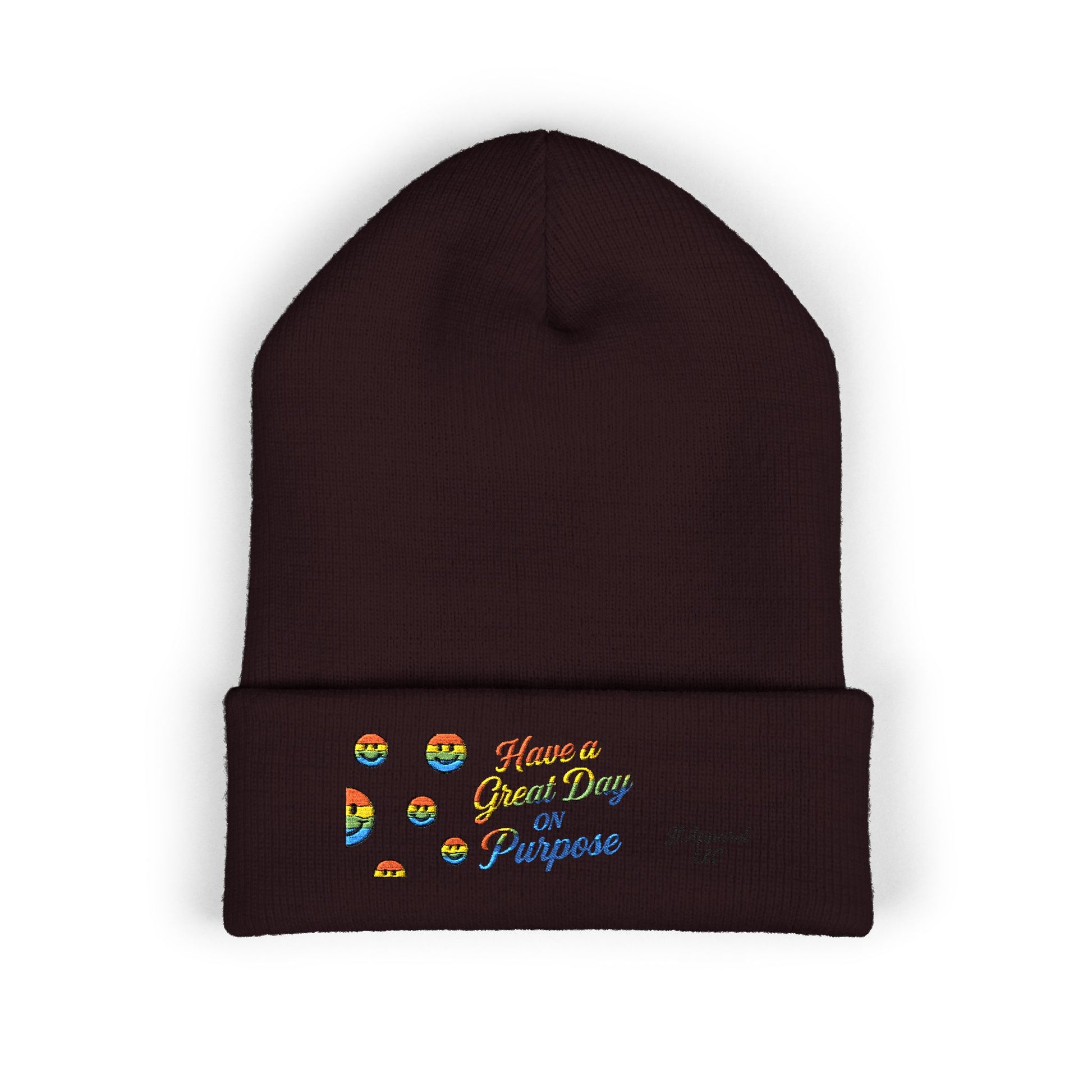 Colorful Embroidered Beanie | Cozy Gift, Winter Accessory, Positive Vibes, Casual Style, Unisex Headwear