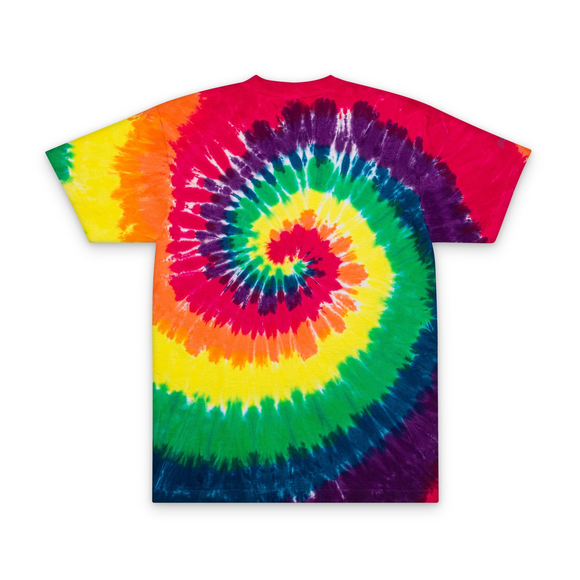Oversized Tie-Dye T-Shirt (Embroidery) - Boho Chic Fashion, Festival Wear, Summer Vibes, Unisex Tee, Unique Gift Idea