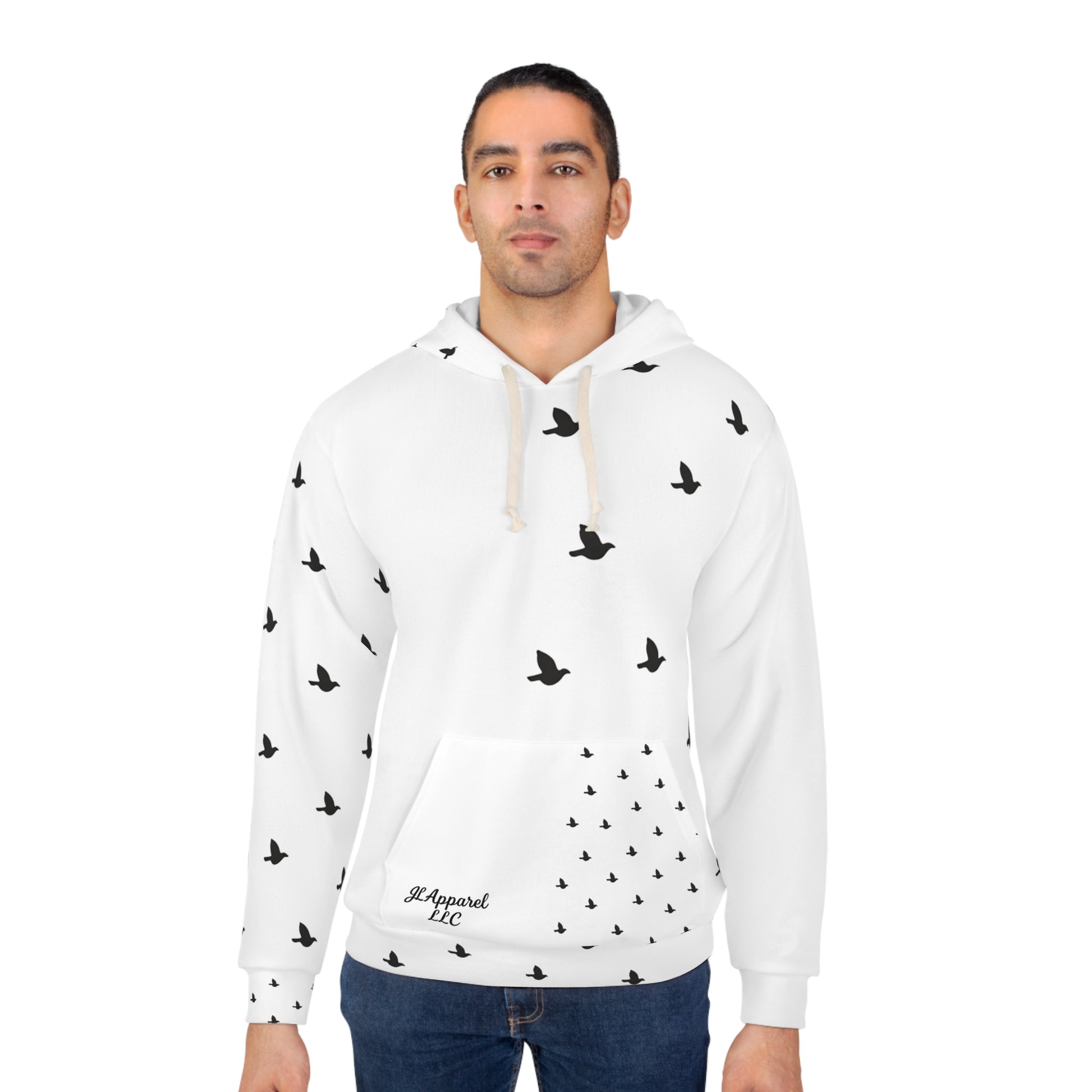 Elegant Bird Print Pullover Hoodie, Cozy Everyday Wear, Perfect for Relaxation, Gift for Nature Lovers, Ideal for Casual Outings, [...]