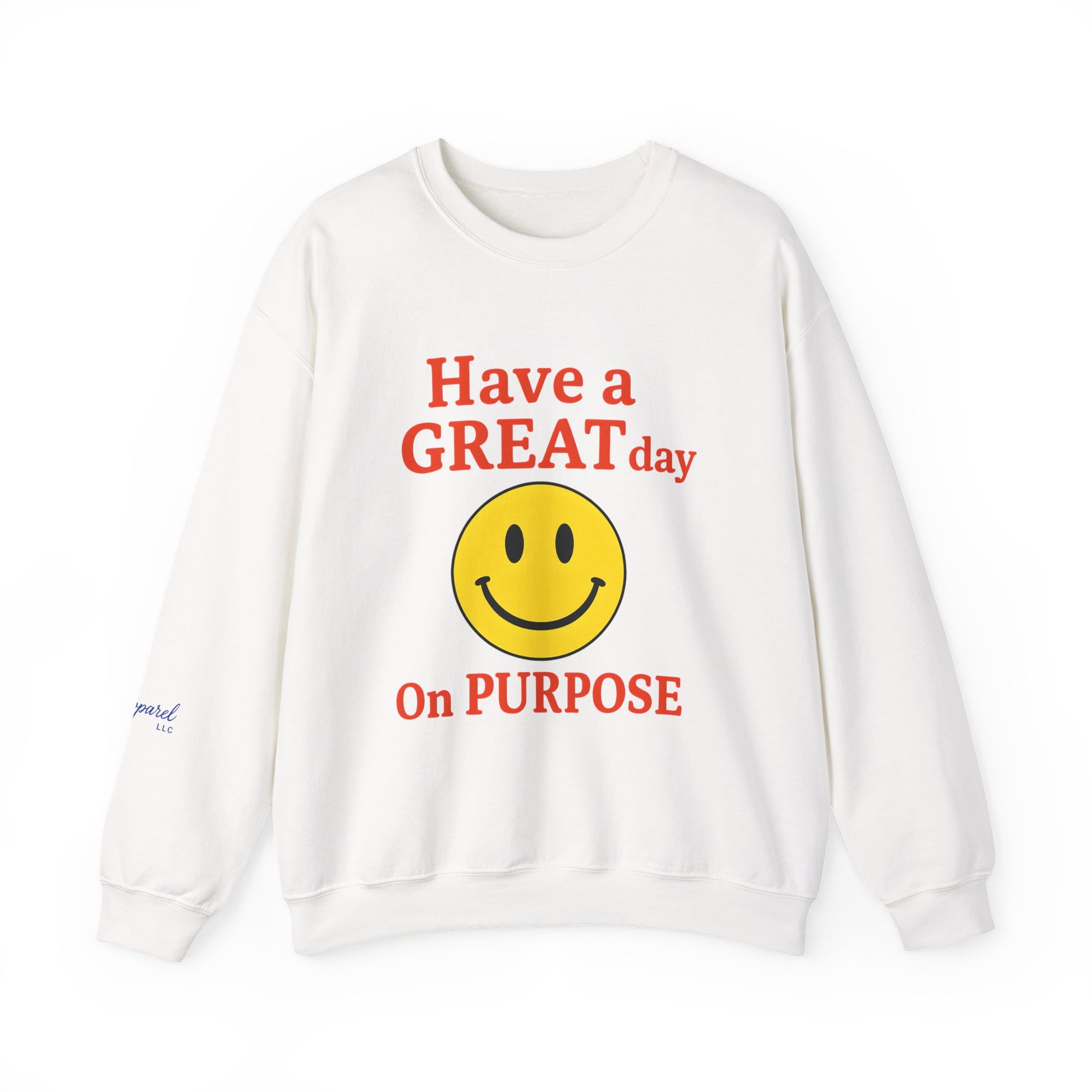Happy Vibes Crewneck Sweatshirt, Motivational Gift, Feel-Good Fashion, Unisex Pullover, Casual Wear