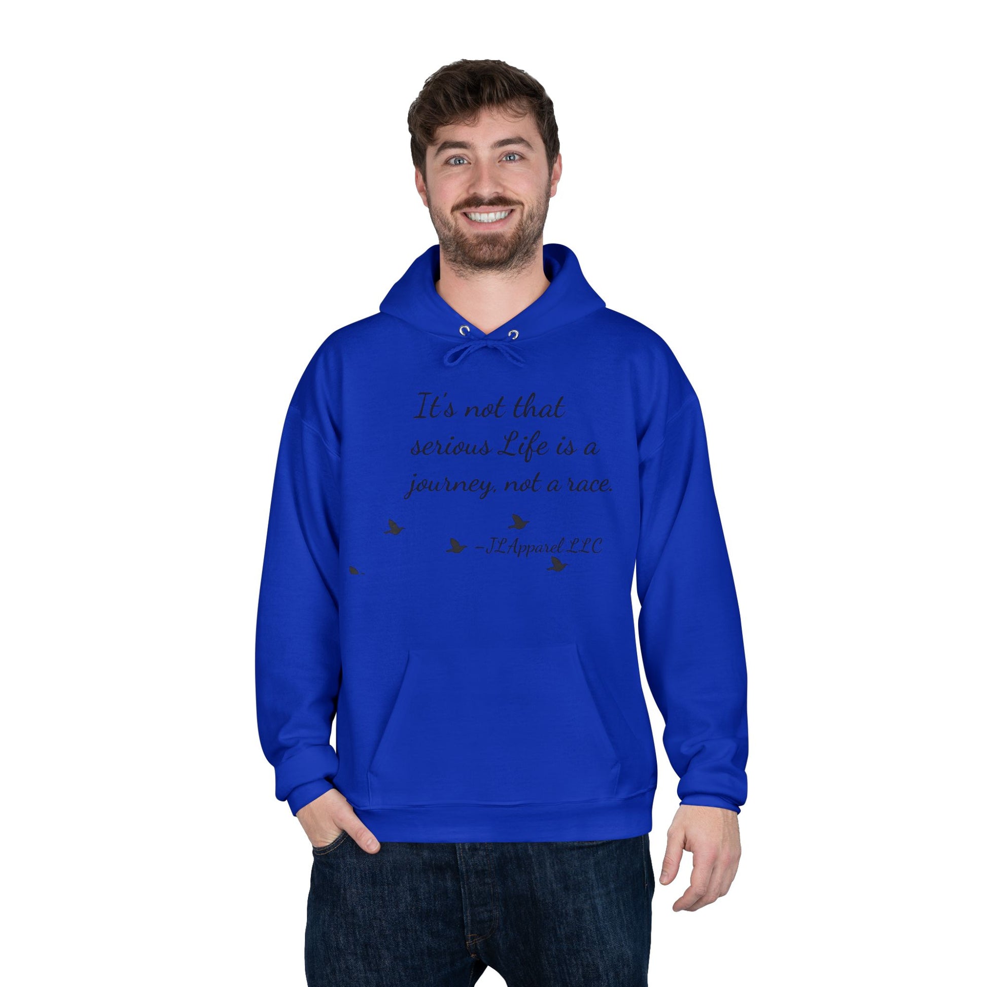 Inspirational Unisex Hoodie, Eco-Friendly Pullover, Cozy Journey Sweatshirt, Perfect Gift for Motivation, Casual Wear