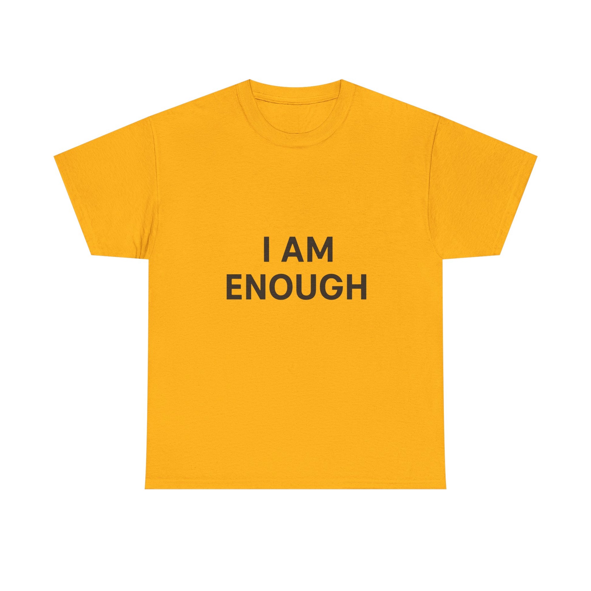 Empowering Unisex Heavy Cotton Tee - I Am Enough, Affirmation Shirt, Motivational T-Shirt, Gift for Self-Love, Casual Everyday Tee