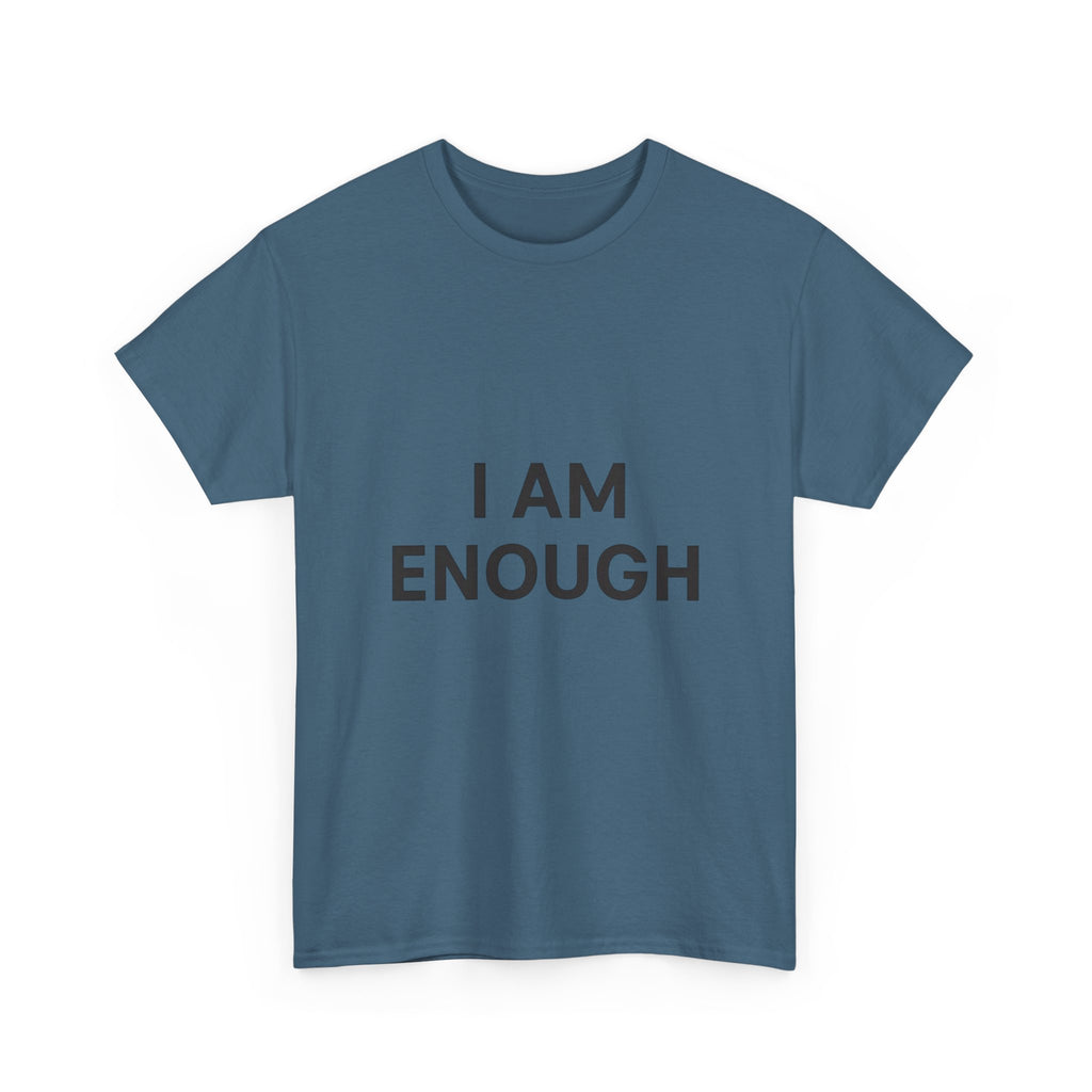 Empowering Unisex Heavy Cotton Tee - I Am Enough, Affirmation Shirt, Motivational T-Shirt, Gift for Self-Love, Casual Everyday Tee