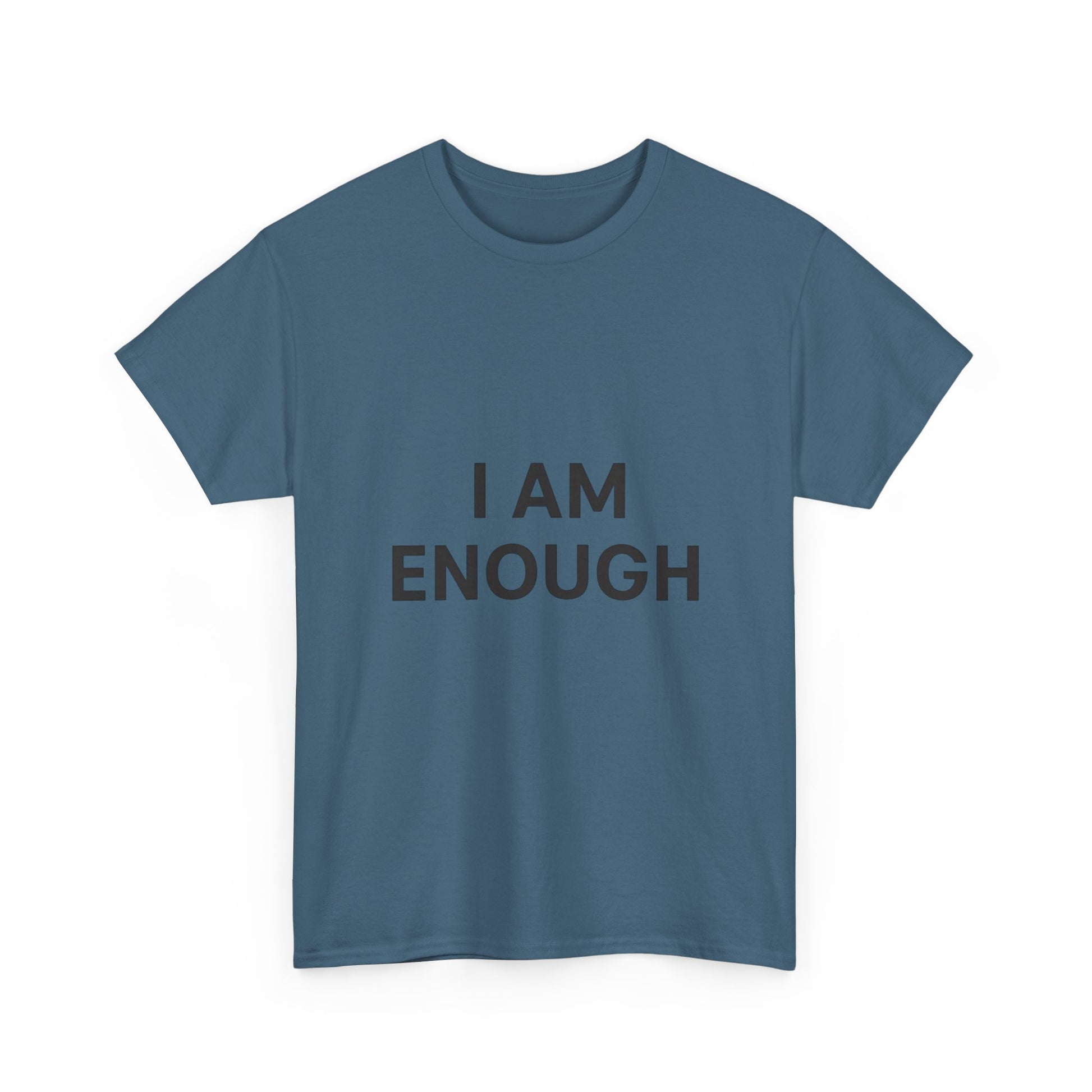 Empowering Unisex Heavy Cotton Tee - I Am Enough, Affirmation Shirt, Motivational T-Shirt, Gift for Self-Love, Casual Everyday Tee