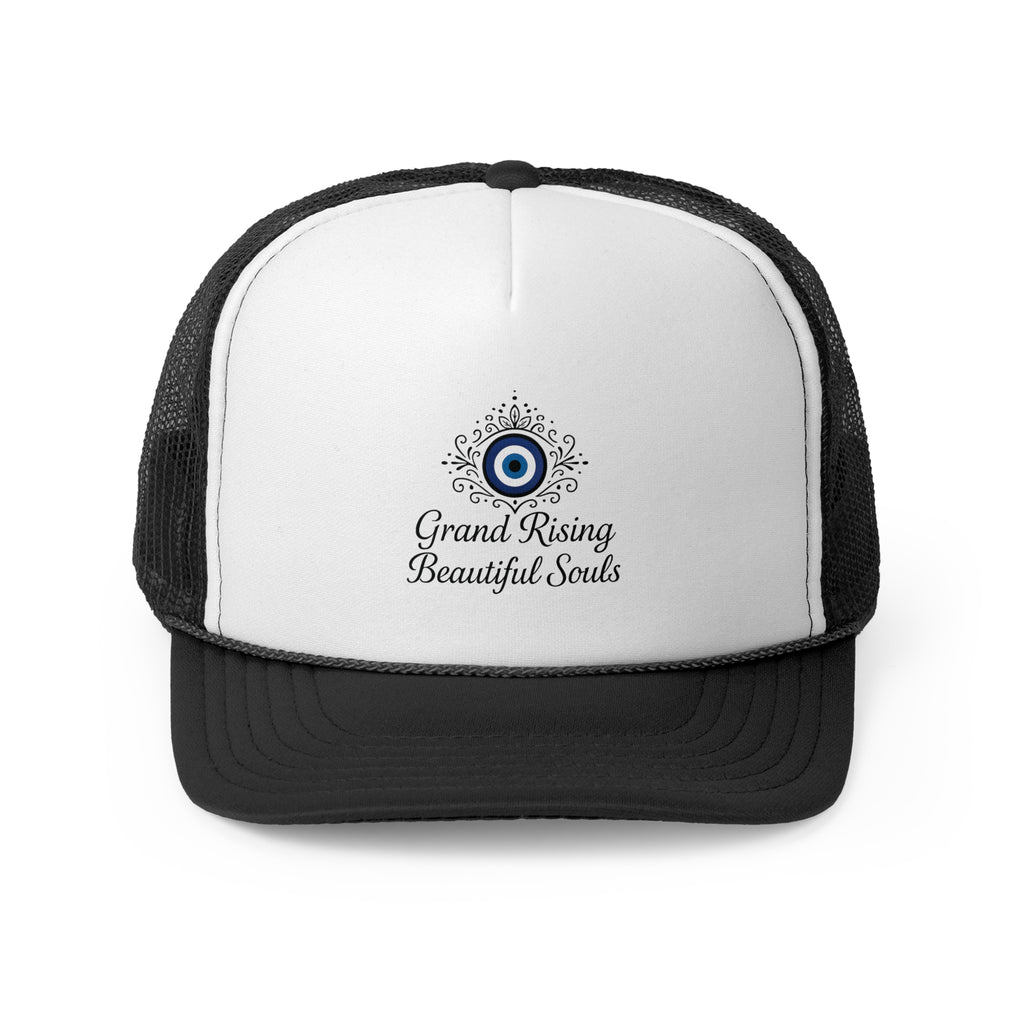 Grand Rising Beautiful Souls Trucker Cap, Inspirational Snapback Hat, Spiritual Gifts, Bohemian Style Cap, Unique Outdoors Headwear