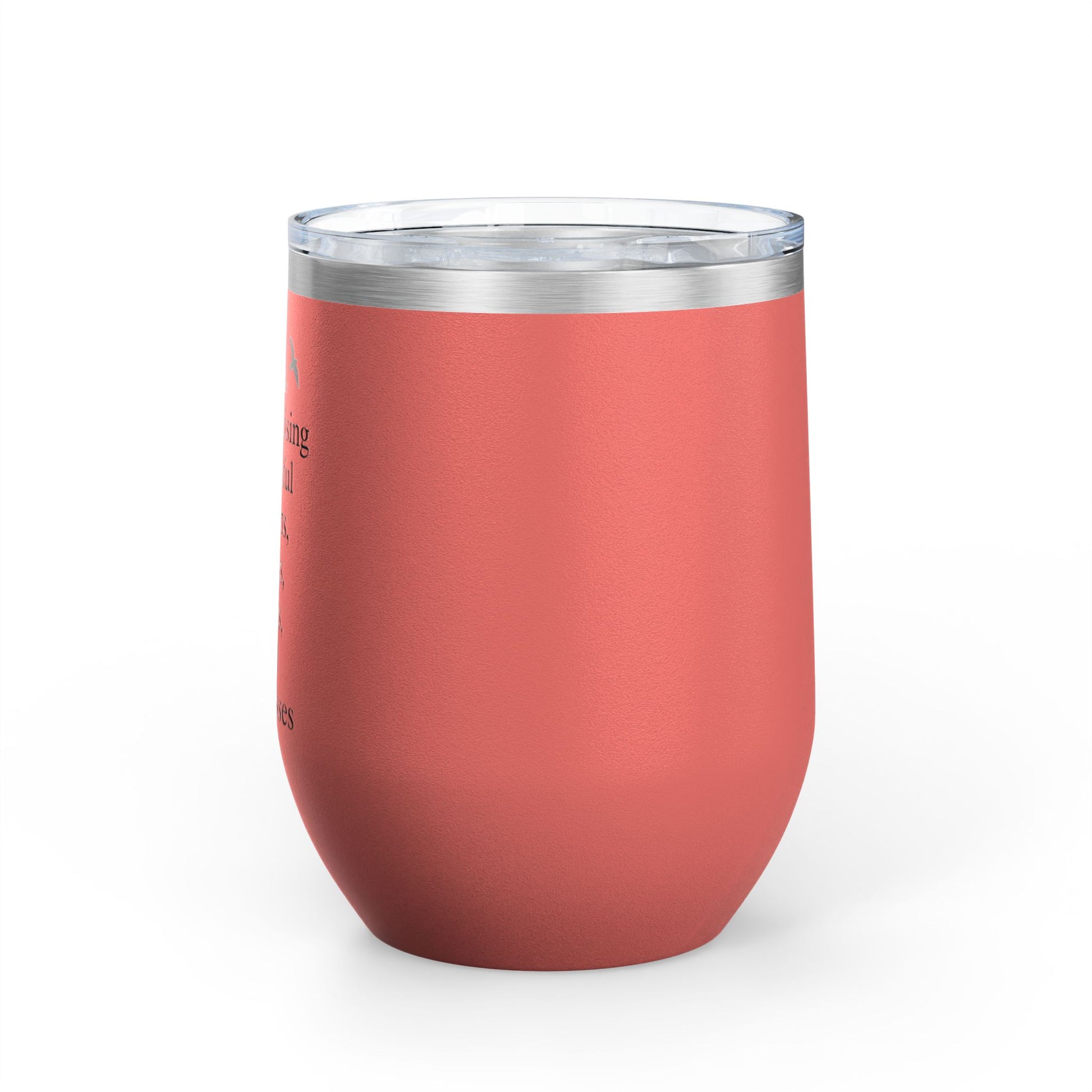 Elegant Insulated Wine Tumbler, Grand Rising Quotes, Gift for Her, Birthday, Bridal Shower, Relaxation, Outdoor Events