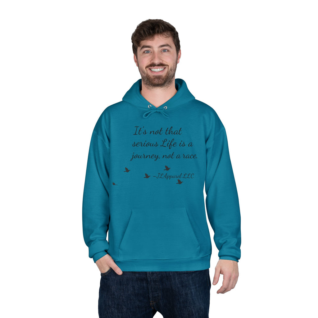 Inspirational Unisex Hoodie, Eco-Friendly Pullover, Cozy Journey Sweatshirt, Perfect Gift for Motivation, Casual Wear