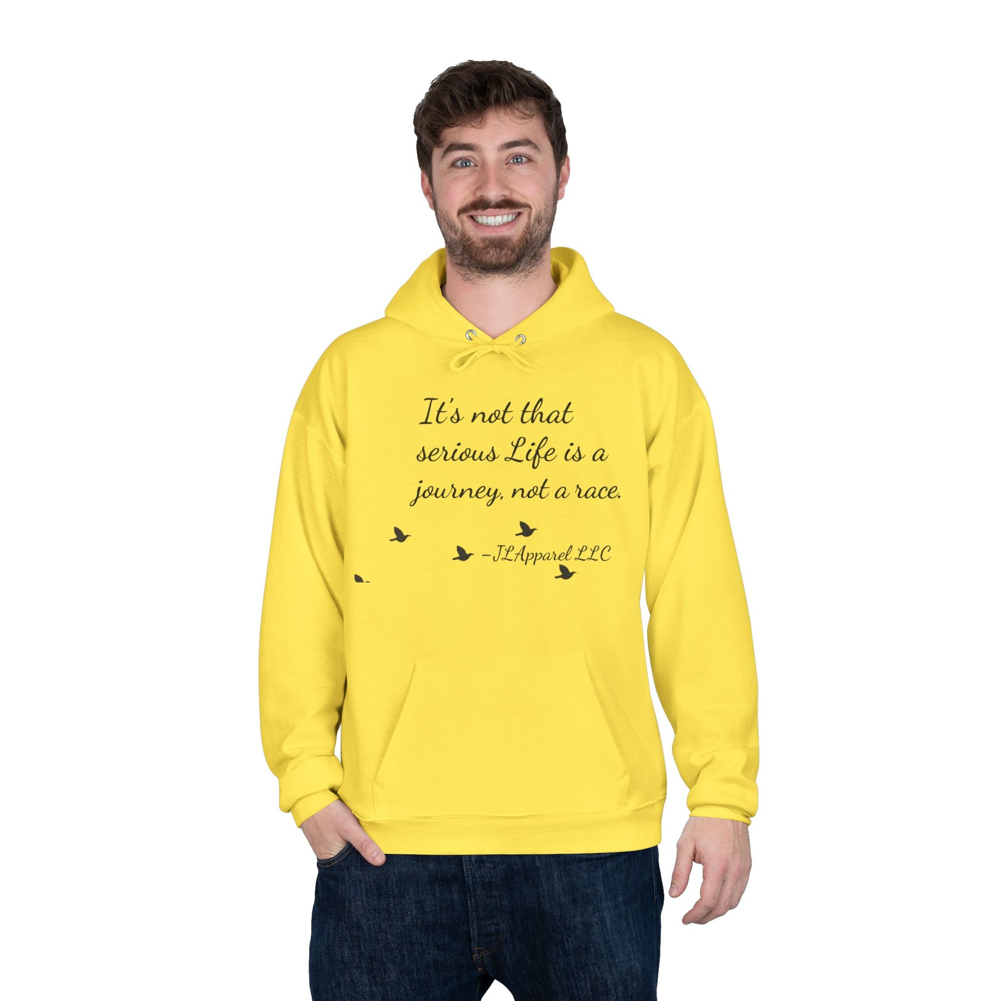 Inspirational Unisex Hoodie, Eco-Friendly Pullover, Cozy Journey Sweatshirt, Perfect Gift for Motivation, Casual Wear