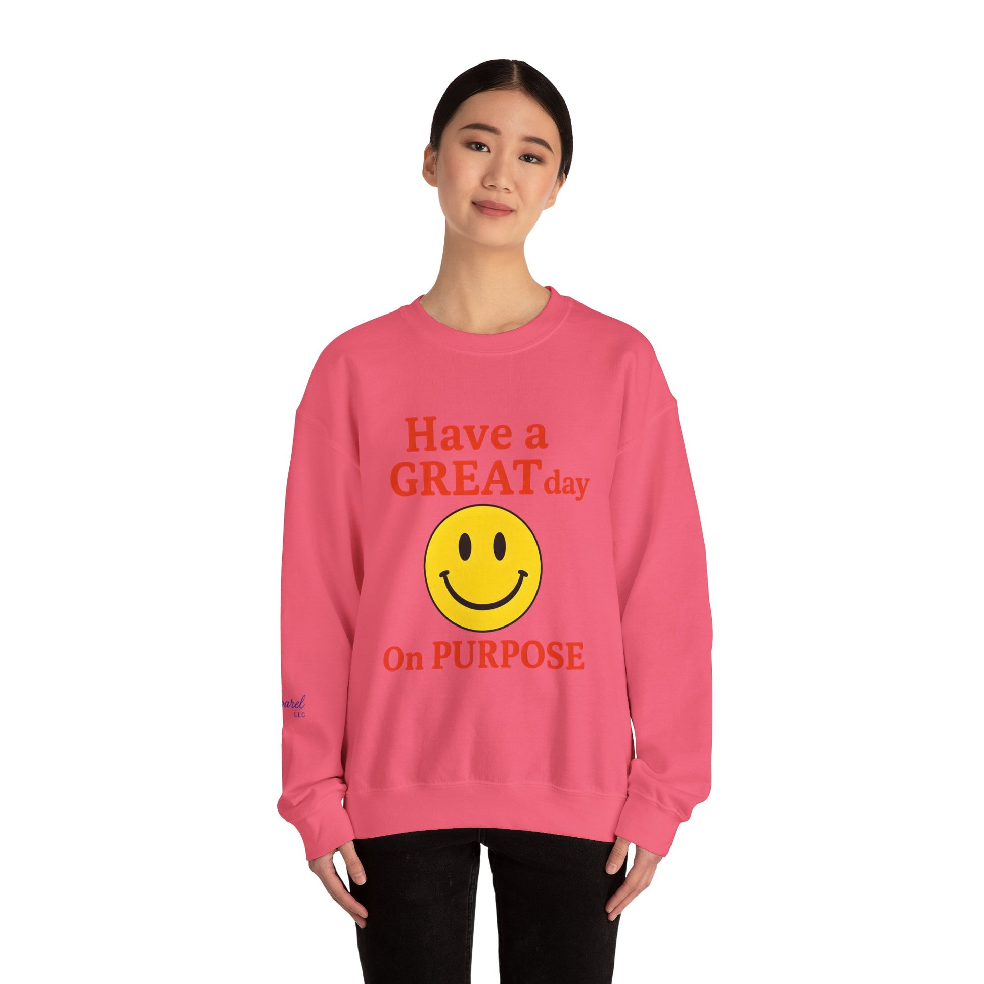 Happy Vibes Crewneck Sweatshirt, Motivational Gift, Feel-Good Fashion, Unisex Pullover, Casual Wear