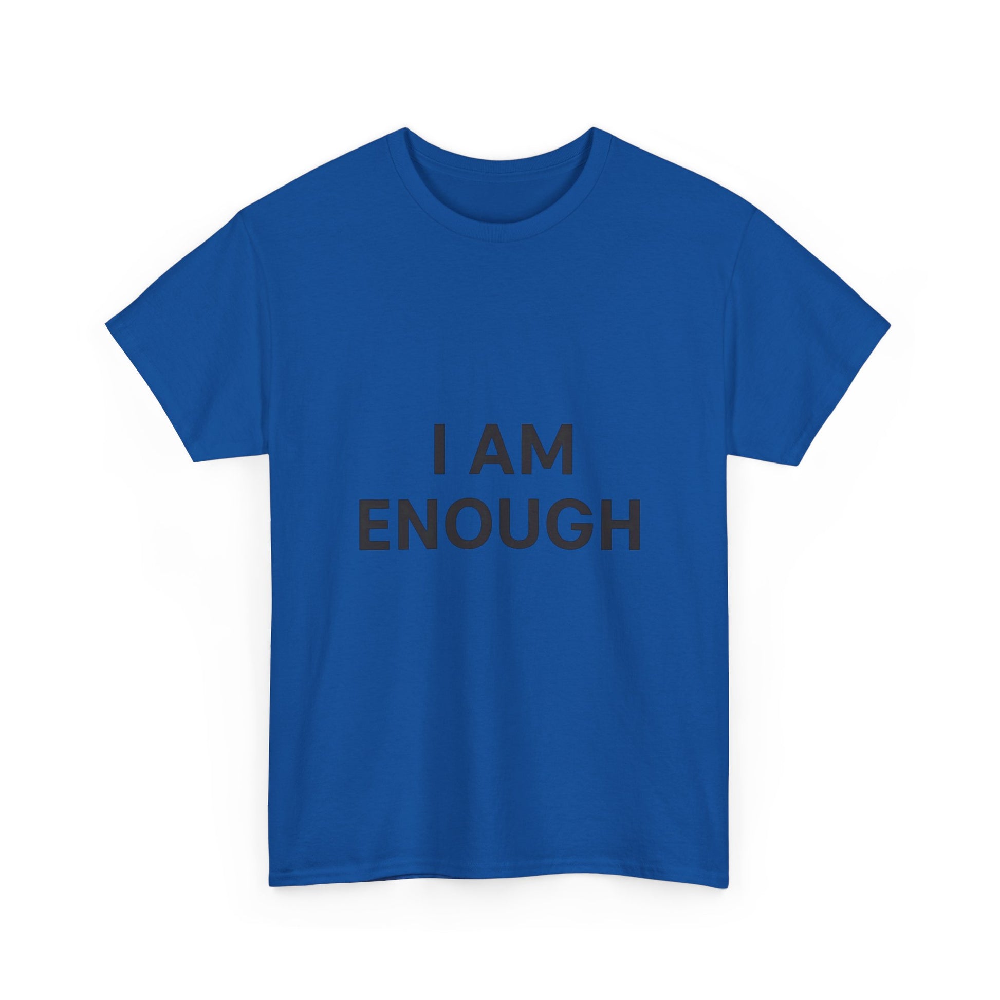Empowering Unisex Heavy Cotton Tee - I Am Enough, Affirmation Shirt, Motivational T-Shirt, Gift for Self-Love, Casual Everyday Tee