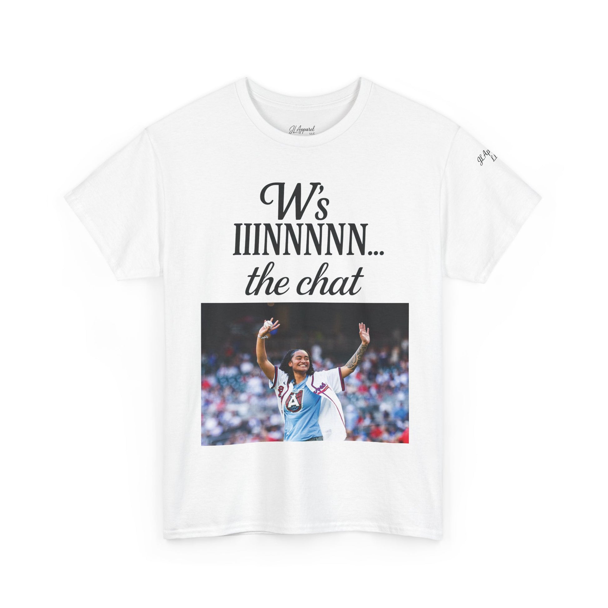 Unisex Heavy Cotton Tee - W’s IINNNNN... the chat, Atlanta Dream Fan Gear, Graphic Tee, Sports Apparel, Casual Wear, Gift for Fans