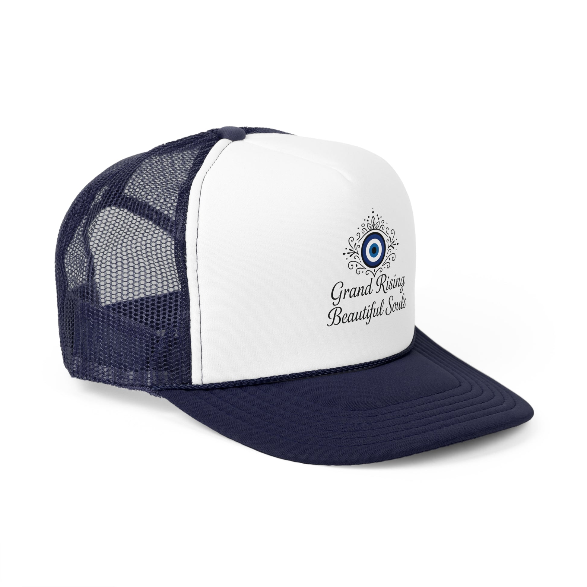 Grand Rising Beautiful Souls Trucker Cap, Inspirational Snapback Hat, Spiritual Gifts, Bohemian Style Cap, Unique Outdoors Headwear