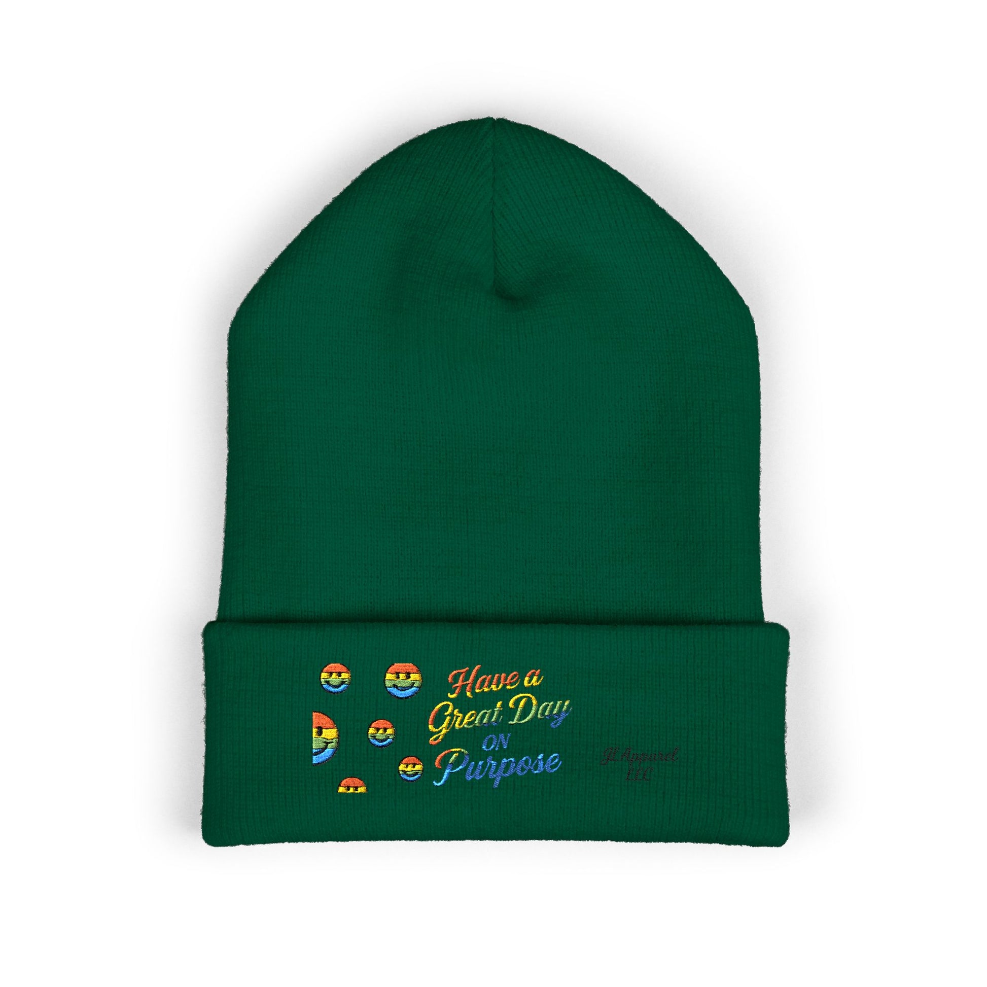 Colorful Embroidered Beanie | Cozy Gift, Winter Accessory, Positive Vibes, Casual Style, Unisex Headwear