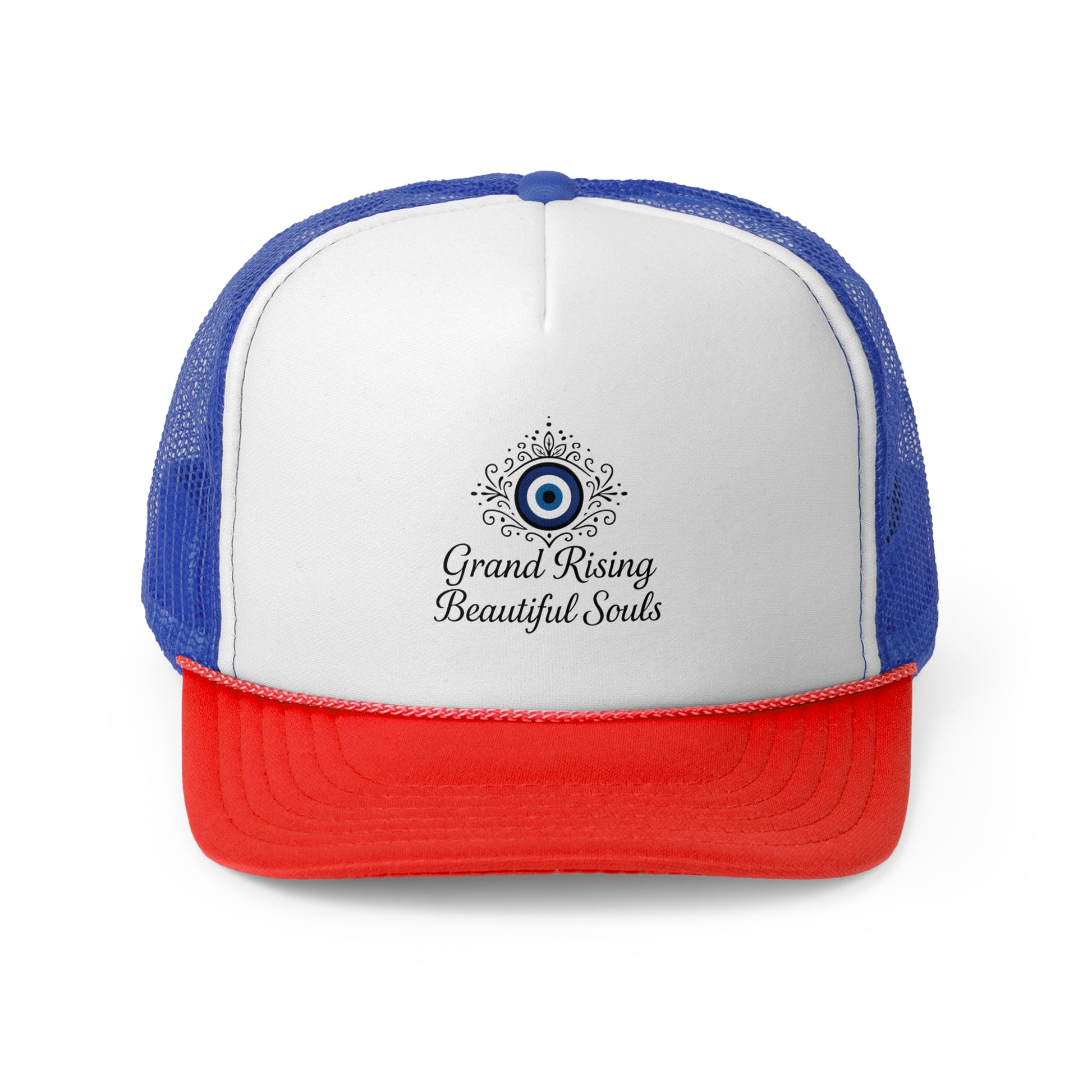 Grand Rising Beautiful Souls Trucker Cap, Inspirational Snapback Hat, Spiritual Gifts, Bohemian Style Cap, Unique Outdoors Headwear