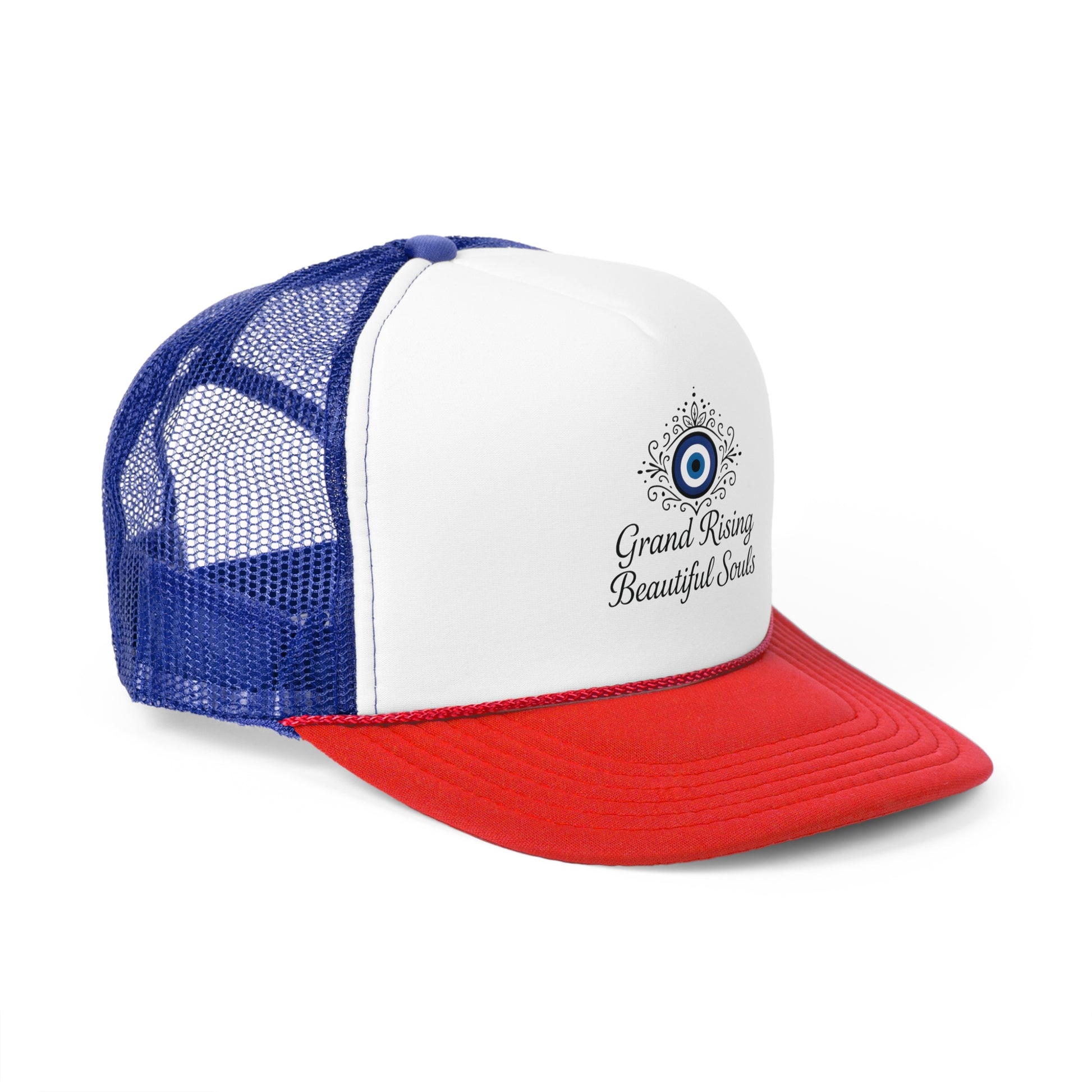 Grand Rising Beautiful Souls Trucker Cap, Inspirational Snapback Hat, Spiritual Gifts, Bohemian Style Cap, Unique Outdoors Headwear