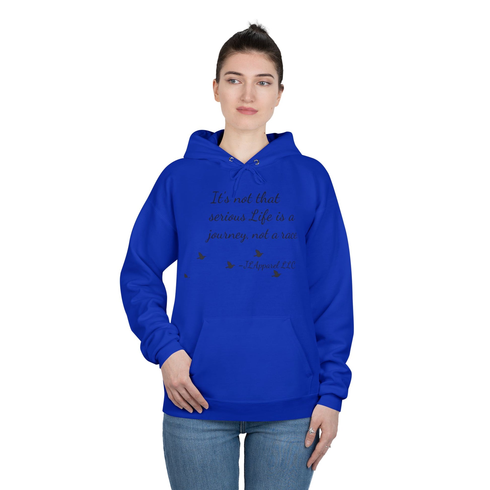 Inspirational Unisex Hoodie, Eco-Friendly Pullover, Cozy Journey Sweatshirt, Perfect Gift for Motivation, Casual Wear