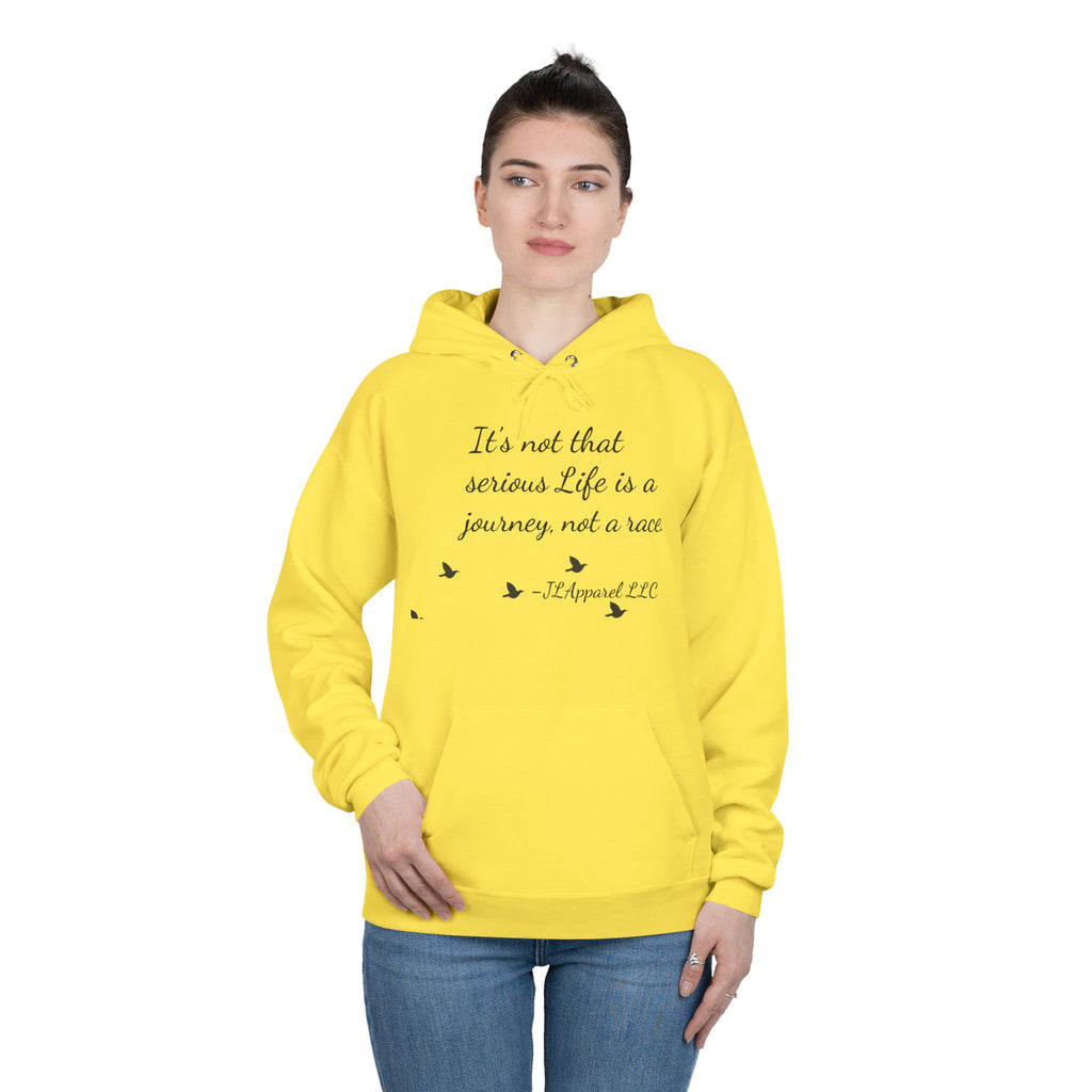 Inspirational Unisex Hoodie, Eco-Friendly Pullover, Cozy Journey Sweatshirt, Perfect Gift for Motivation, Casual Wear