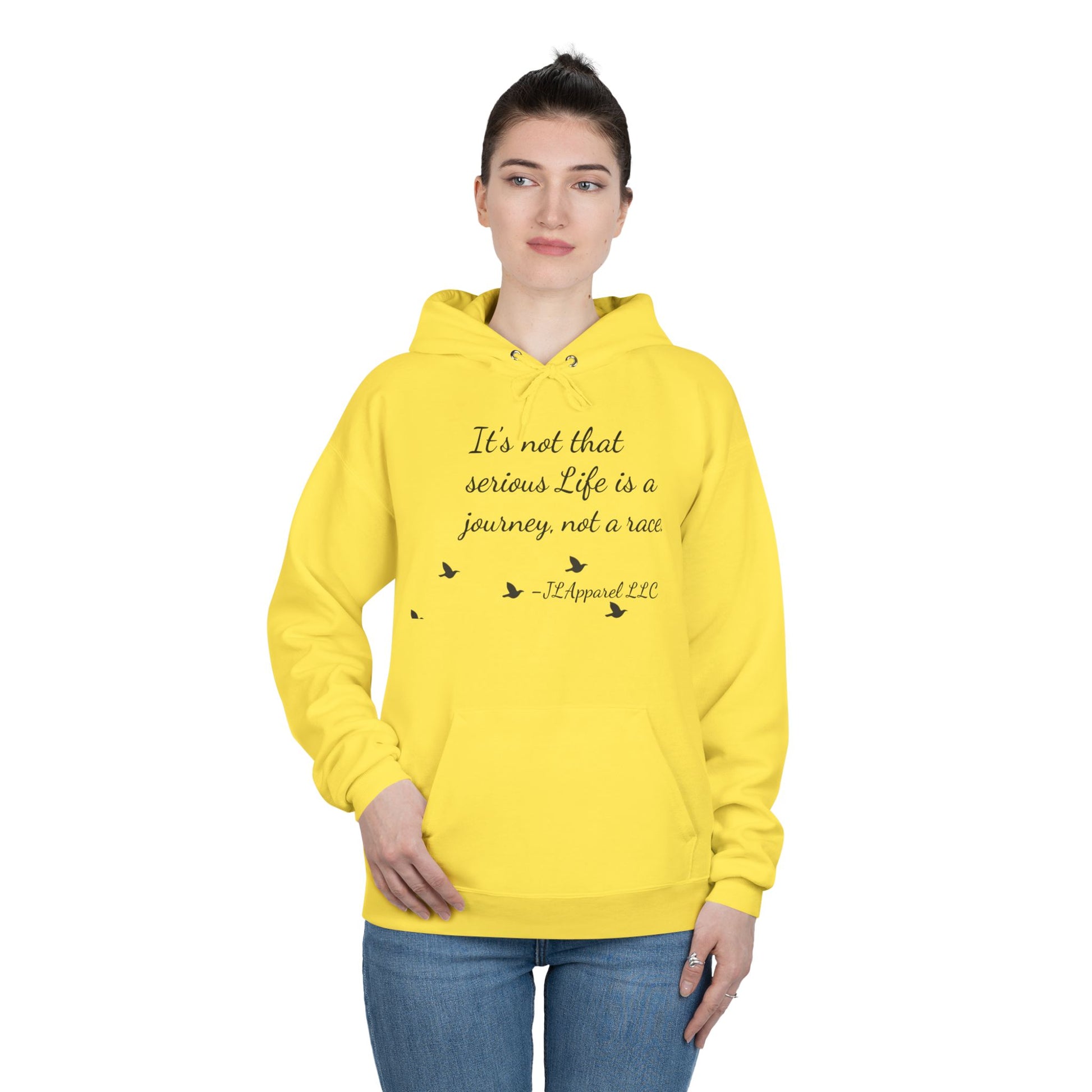Inspirational Unisex Hoodie, Eco-Friendly Pullover, Cozy Journey Sweatshirt, Perfect Gift for Motivation, Casual Wear