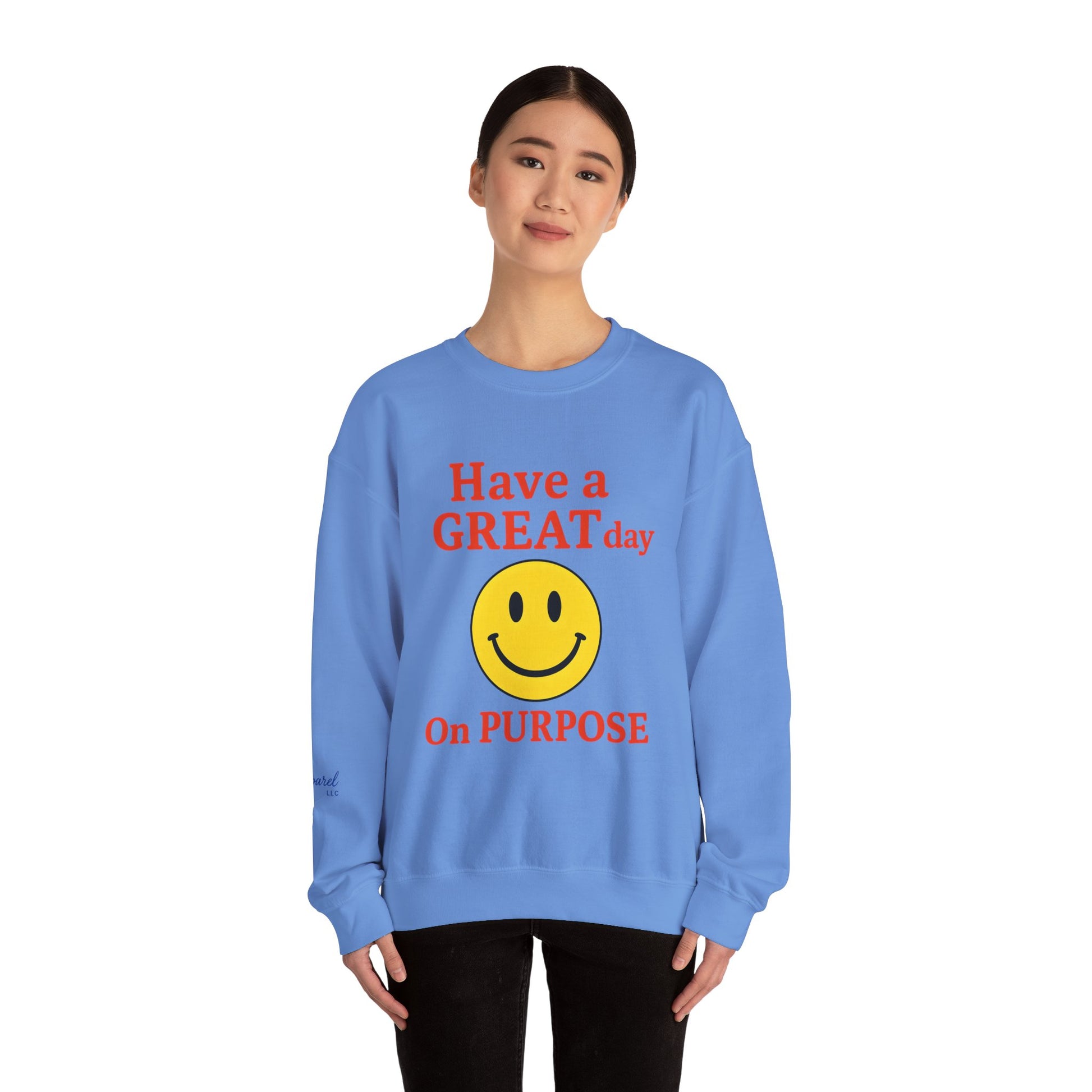 Happy Vibes Crewneck Sweatshirt, Motivational Gift, Feel-Good Fashion, Unisex Pullover, Casual Wear