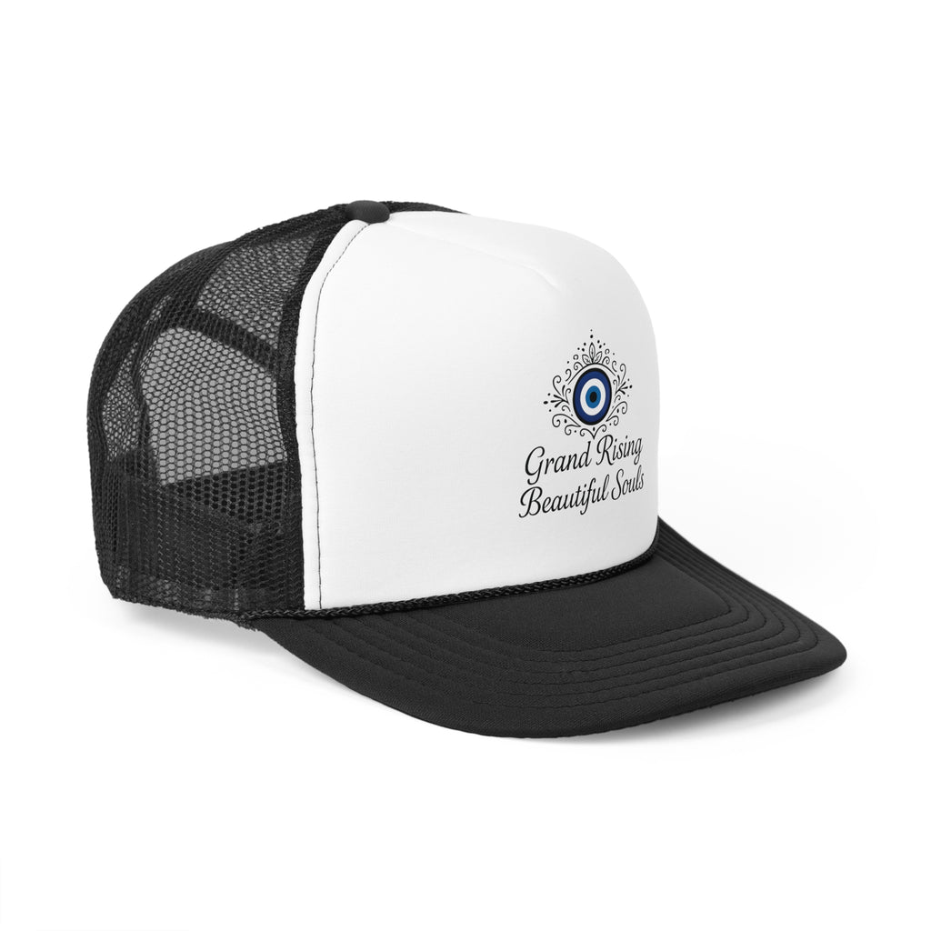 Grand Rising Beautiful Souls Trucker Cap, Inspirational Snapback Hat, Spiritual Gifts, Bohemian Style Cap, Unique Outdoors Headwear