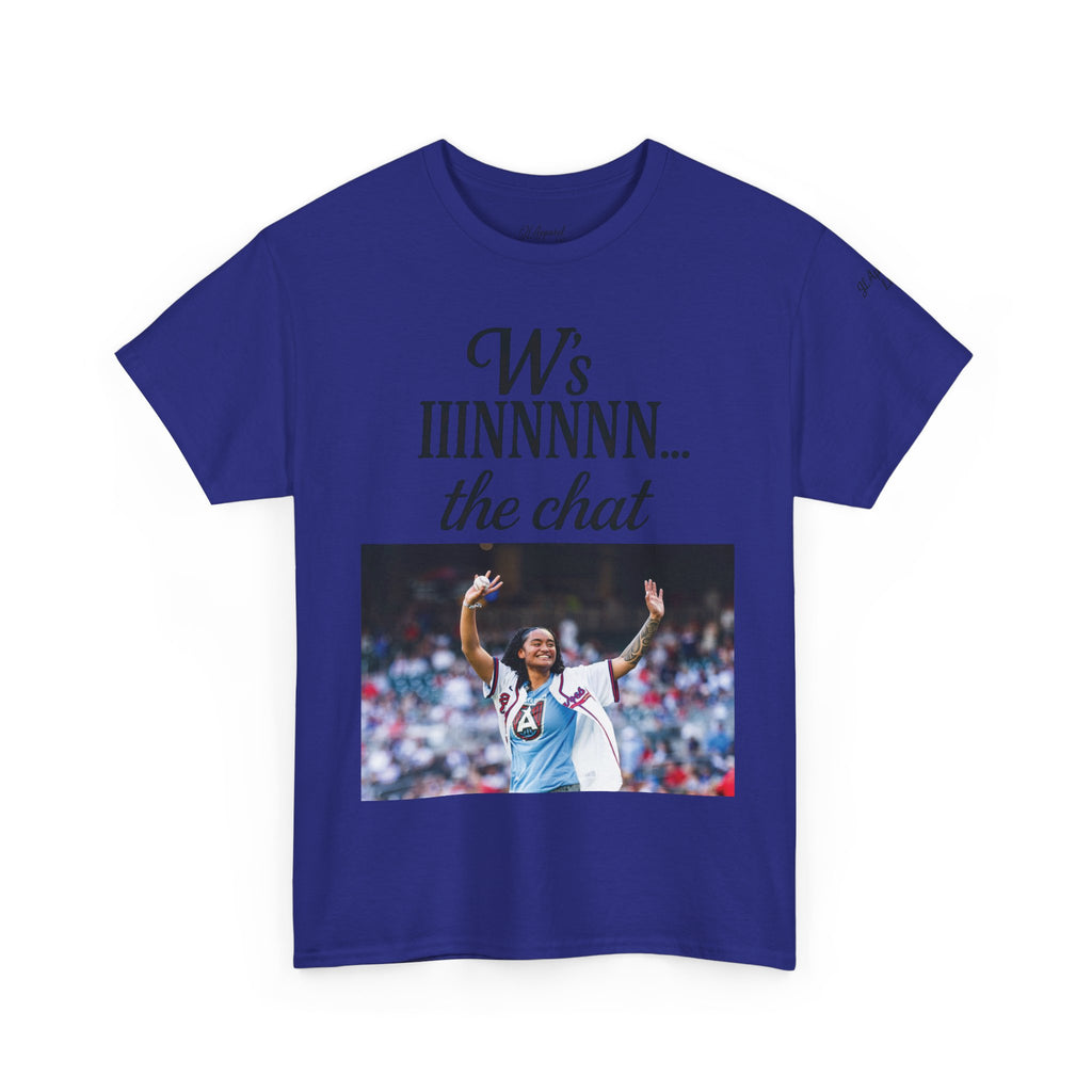 Unisex Heavy Cotton Tee - W’s IINNNNN... the chat, Atlanta Dream Fan Gear, Graphic Tee, Sports Apparel, Casual Wear, Gift for Fans