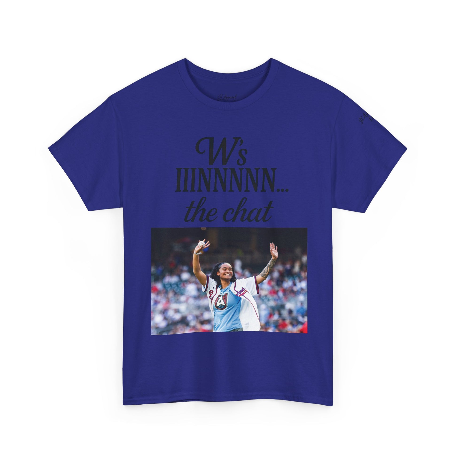 Unisex Heavy Cotton Tee - W’s IINNNNN... the chat, Atlanta Dream Fan Gear, Graphic Tee, Sports Apparel, Casual Wear, Gift for Fans