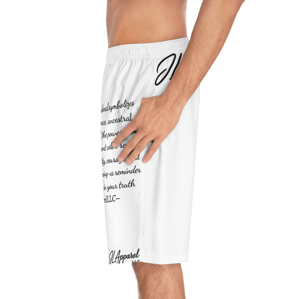 Vibrant Cardinal Print Board Shorts, Men's Swimwear, Summer Beachwear, Gift for Nature Lovers, Spiritual Symbolism, Father's Day Gift