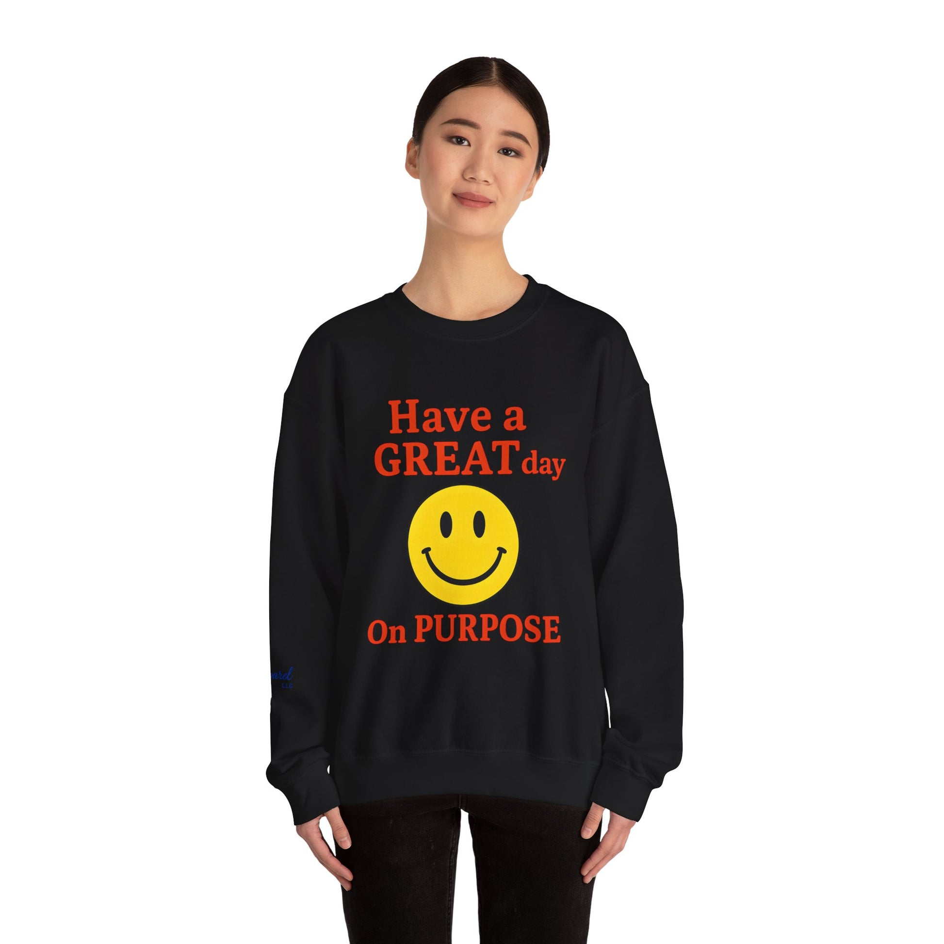 Happy Vibes Crewneck Sweatshirt, Motivational Gift, Feel-Good Fashion, Unisex Pullover, Casual Wear