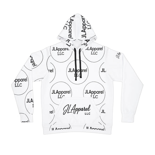 Athletic Hoodie with JLApparel Logo, Trendy Sportswear, Casual Outfit, Gift for Fitness Enthusiasts, Unisex Activewear