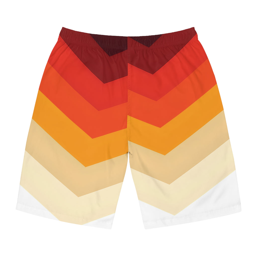 Vibrant Colorful Men's Board Shorts, Summer Swim Trunks, Beach Wear, Vacation Attire, Casual Shorts, Pool Party Essentials