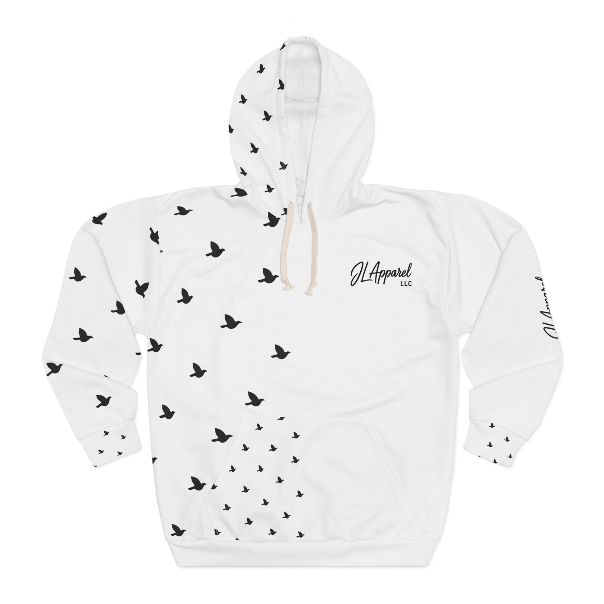 Unisex Bird Print Pullover Hoodie | Inspirational Sweatshirt | Casual Wear | Gift for Her | Motivational Fashion