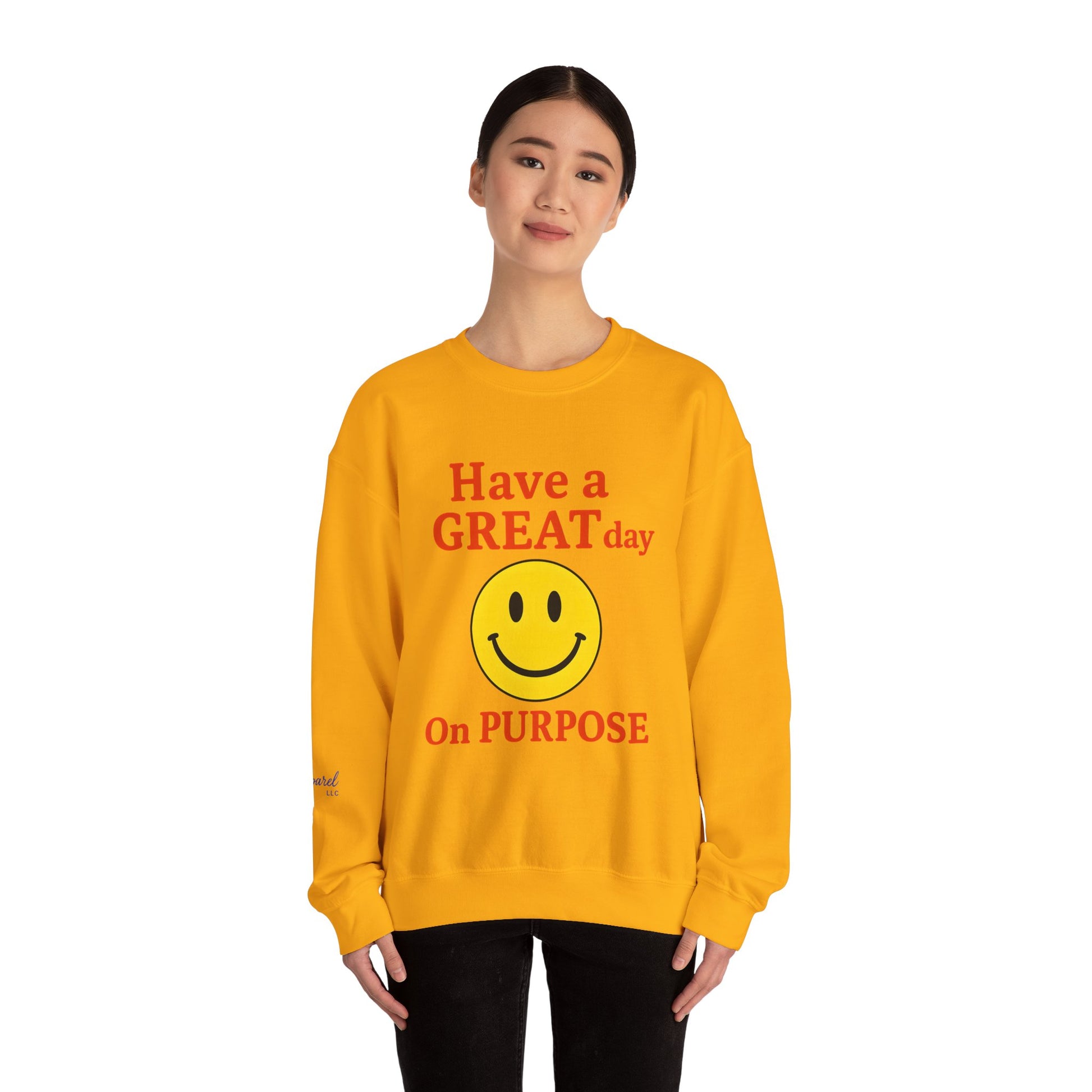 Happy Vibes Crewneck Sweatshirt, Motivational Gift, Feel-Good Fashion, Unisex Pullover, Casual Wear