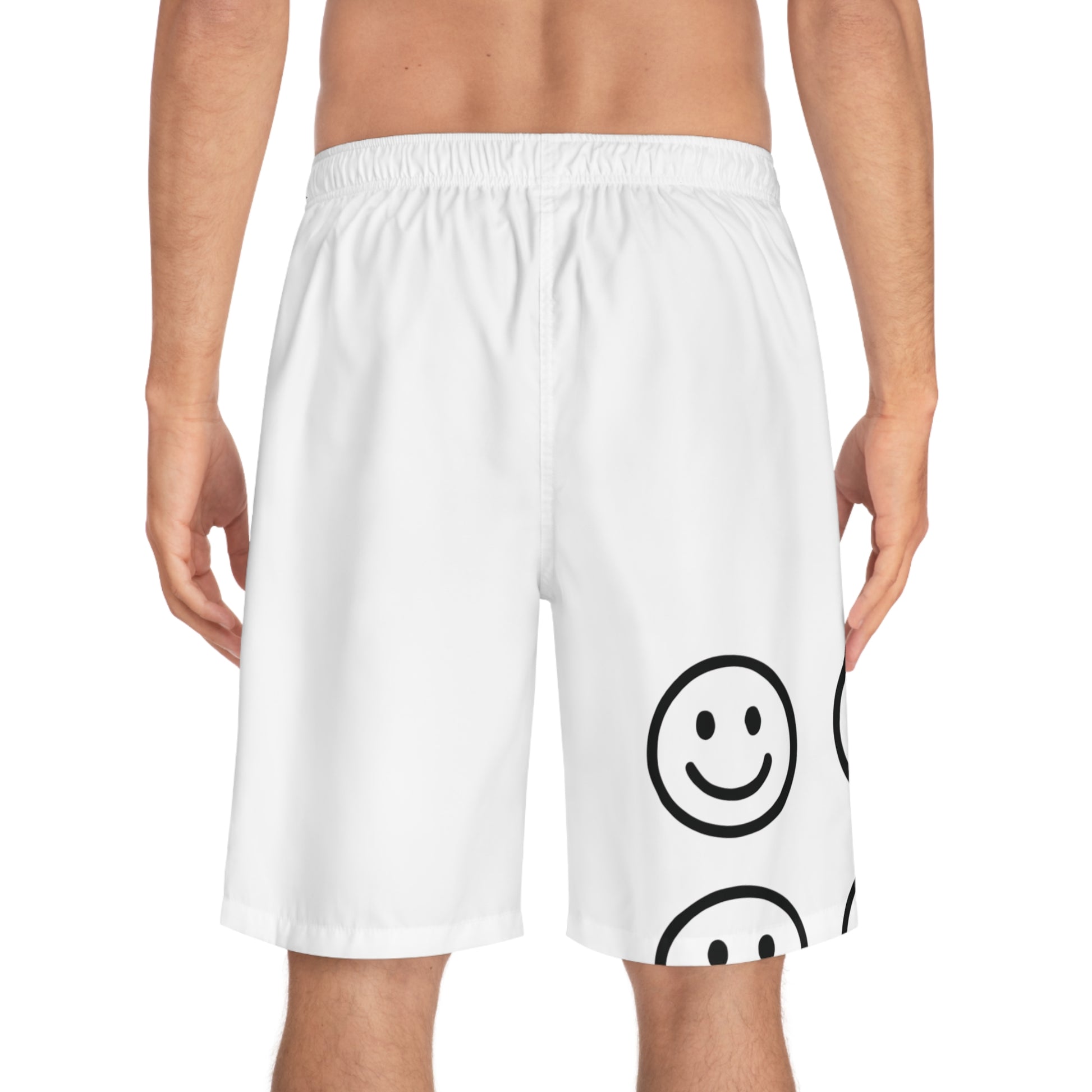Stylish Men's Board Shorts with Positive Vibes - Perfect for Summer, Beach, Pool Days, Gifts for Him, Fun Swimwear, Vacation Gear