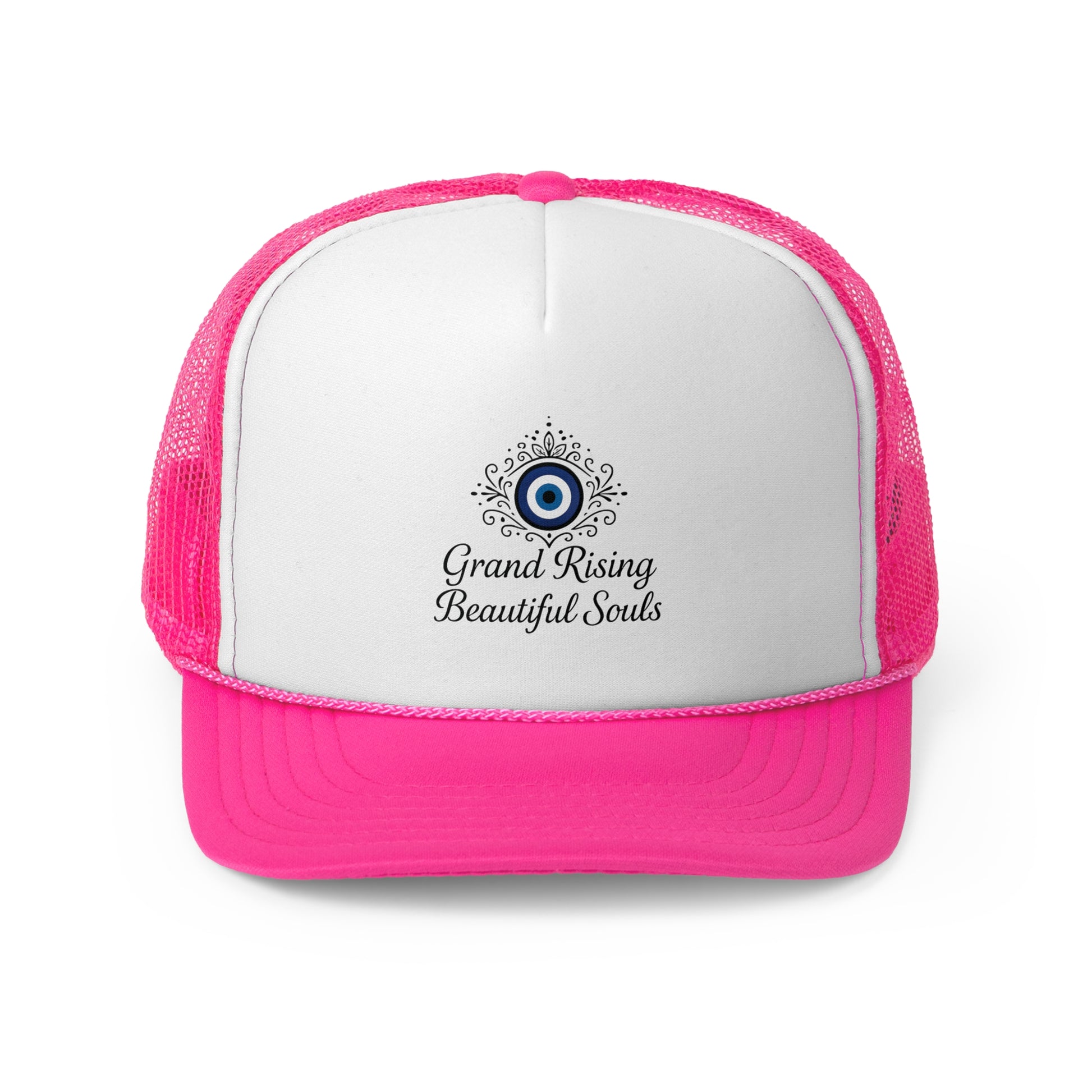 Grand Rising Beautiful Souls Trucker Cap, Inspirational Snapback Hat, Spiritual Gifts, Bohemian Style Cap, Unique Outdoors Headwear