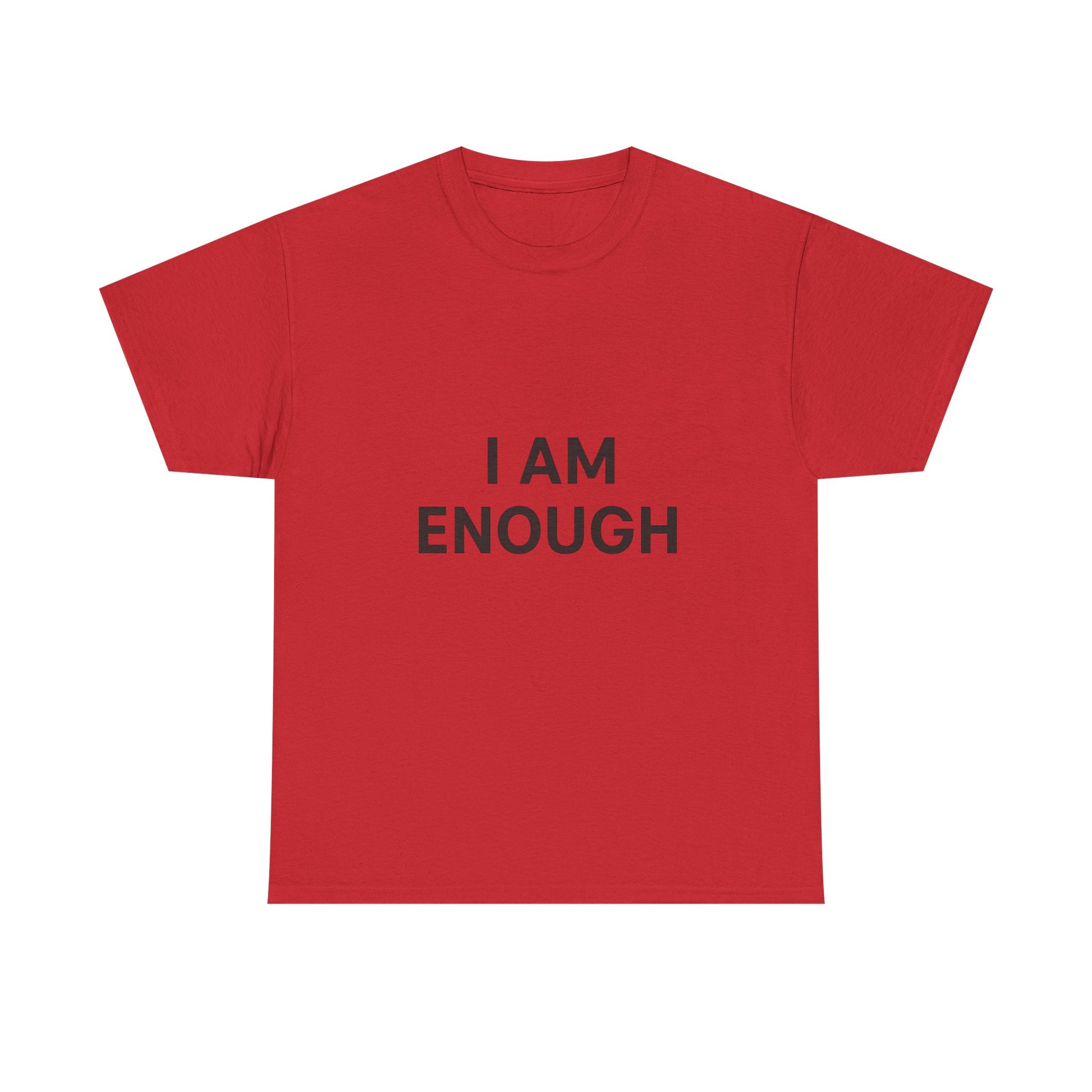 Empowering Unisex Heavy Cotton Tee - I Am Enough, Affirmation Shirt, Motivational T-Shirt, Gift for Self-Love, Casual Everyday Tee