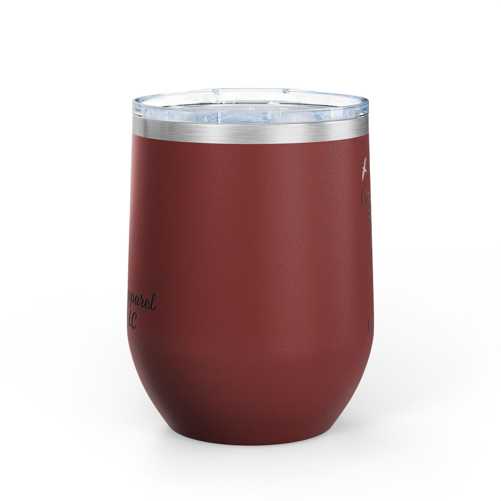 Elegant Insulated Wine Tumbler, Grand Rising Quotes, Gift for Her, Birthday, Bridal Shower, Relaxation, Outdoor Events