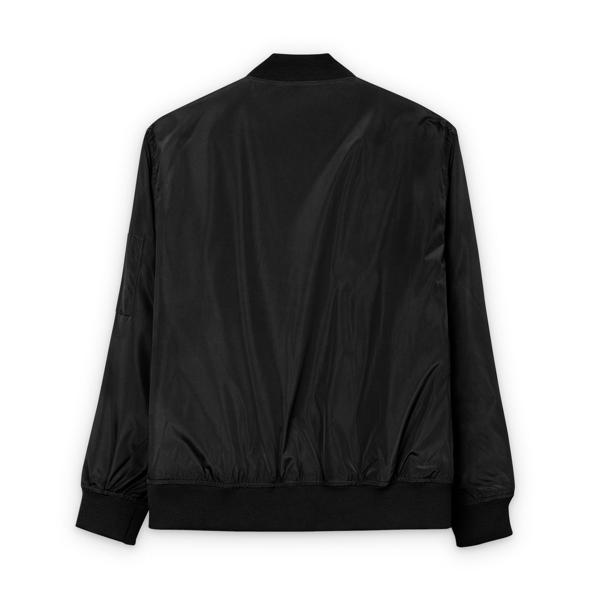 Eco-Friendly Embroidered Bomber Jacket, Sustainable Fashion, Gift for Him/Her, Streetwear Style, Perfect for Recycled Fashion Lovers