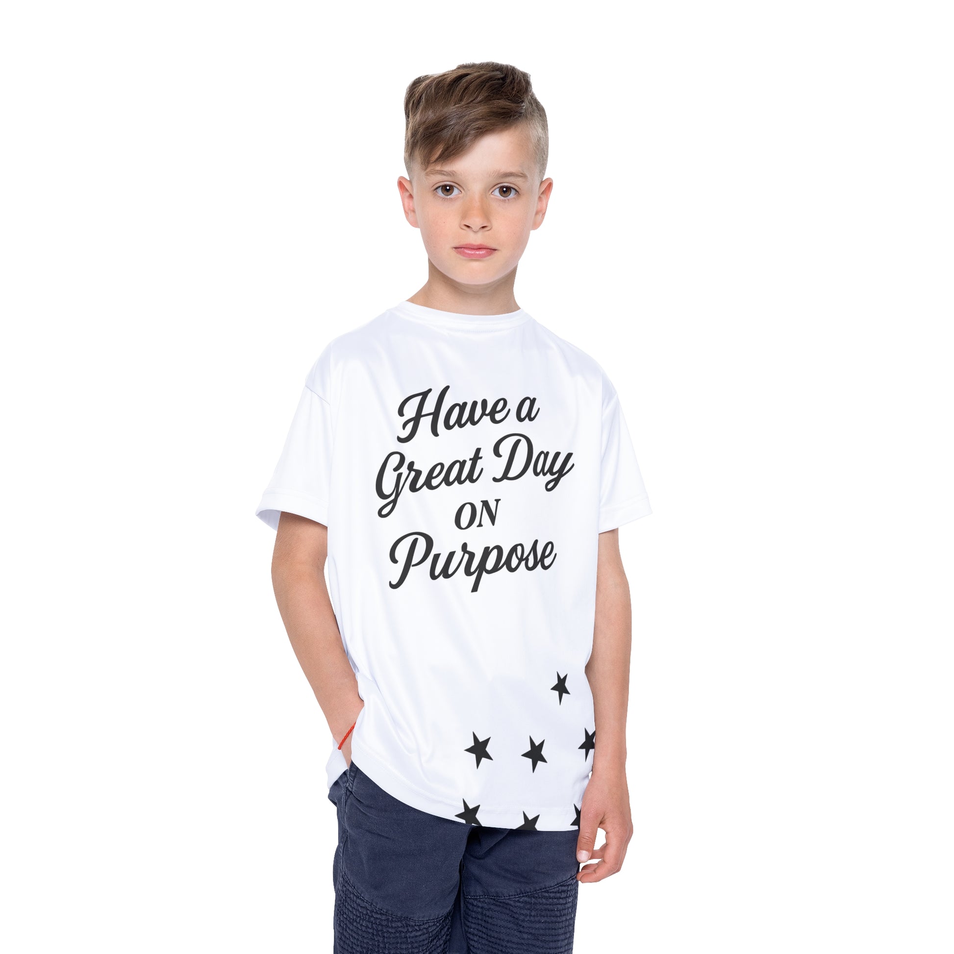 Kids Sports Jersey - Motivational Youth Athletic T-shirt, Perfect for Sports Events, Birthday Gifts, Team Activities, Everyday Wear