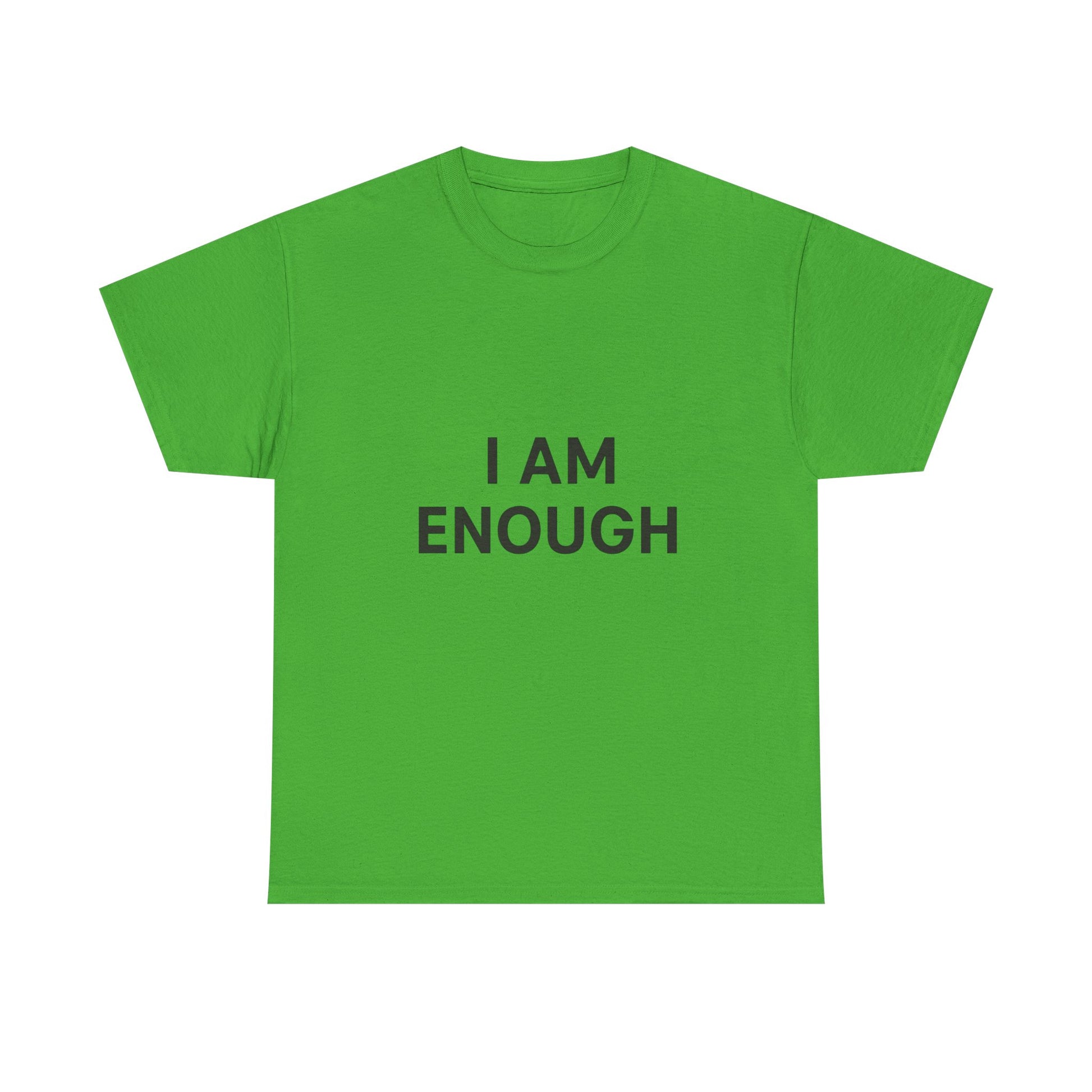 Empowering Unisex Heavy Cotton Tee - I Am Enough, Affirmation Shirt, Motivational T-Shirt, Gift for Self-Love, Casual Everyday Tee